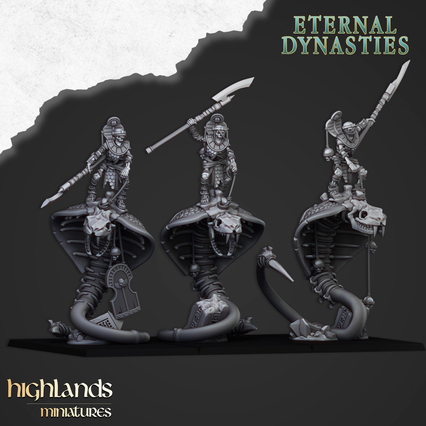 Mounted Ancient Guard - Eternal Dynasties - Highlands Miniatures