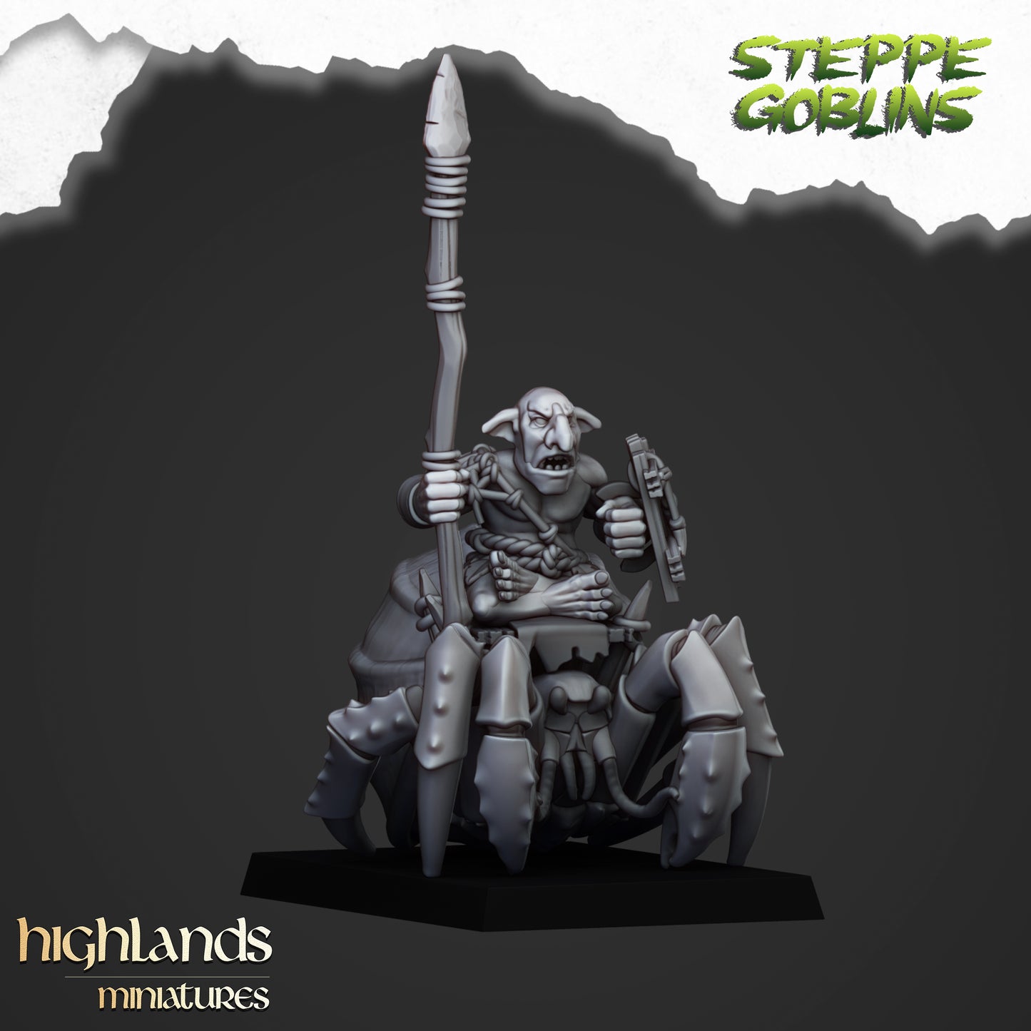 Berittene Küstengoblins - Highlands Miniatures