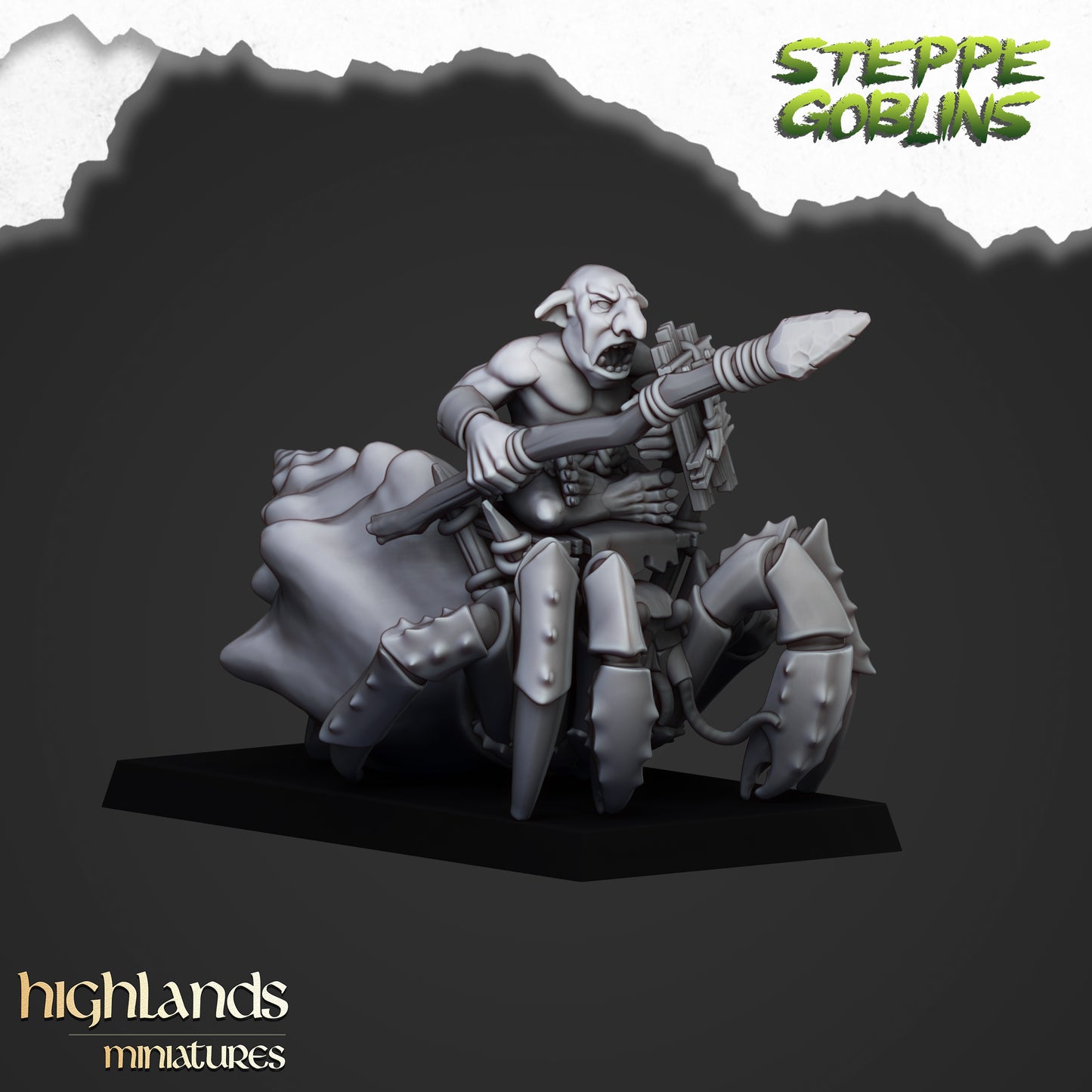 Mounted Coast Goblins - Highlands Miniatures