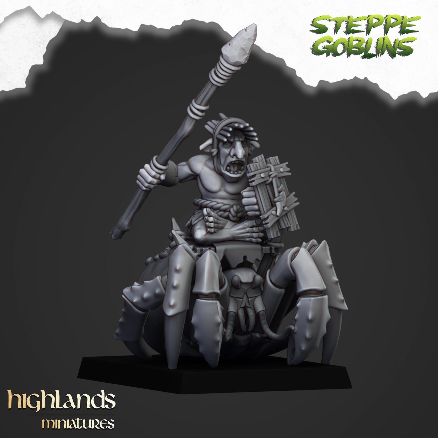 Mounted Coast Goblins - Highlands Miniatures