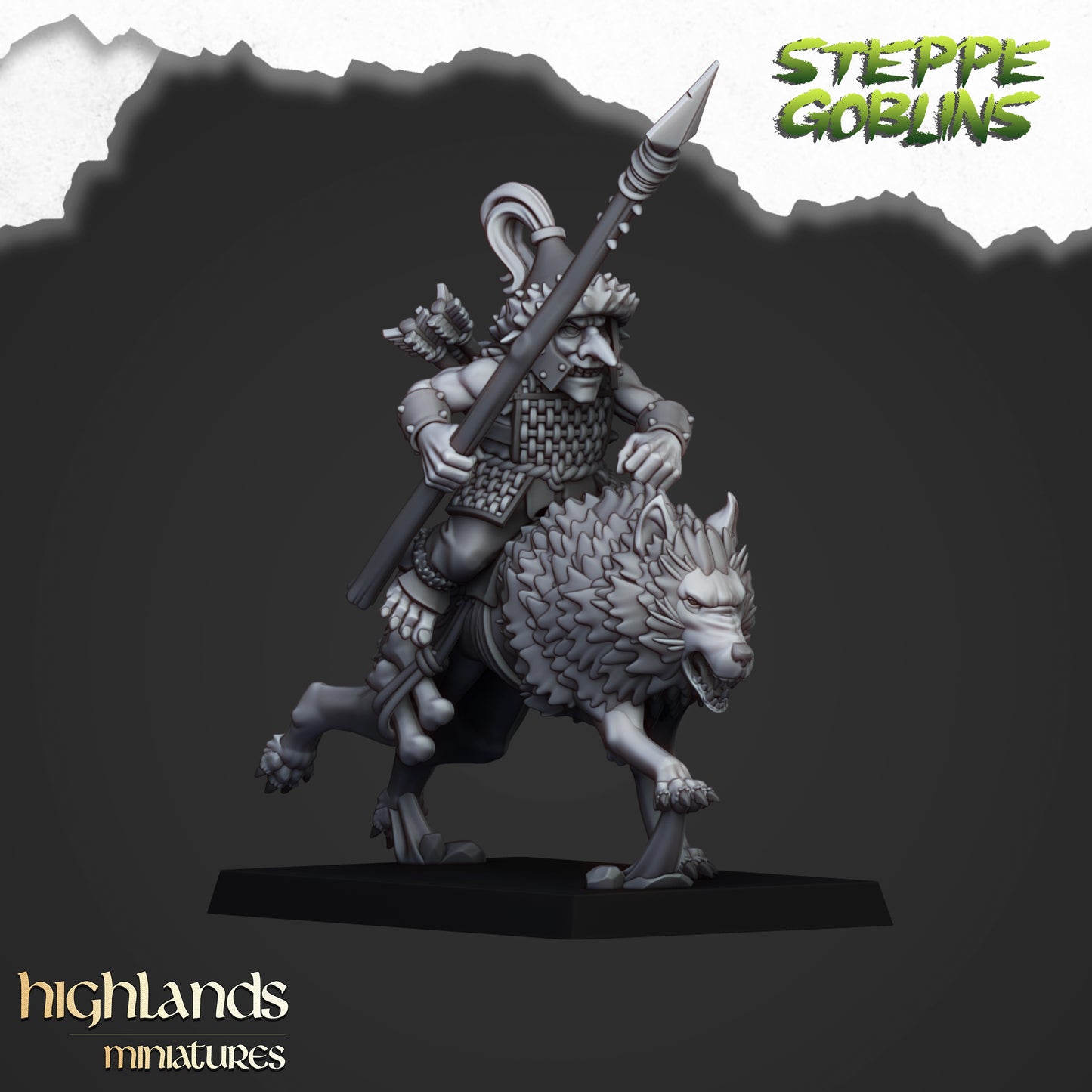 Berittene Steppenkobolde - Highlands Miniatures