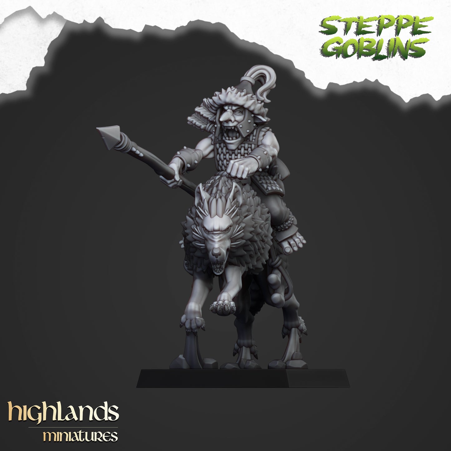 Berittene Steppenkobolde - Highlands Miniatures