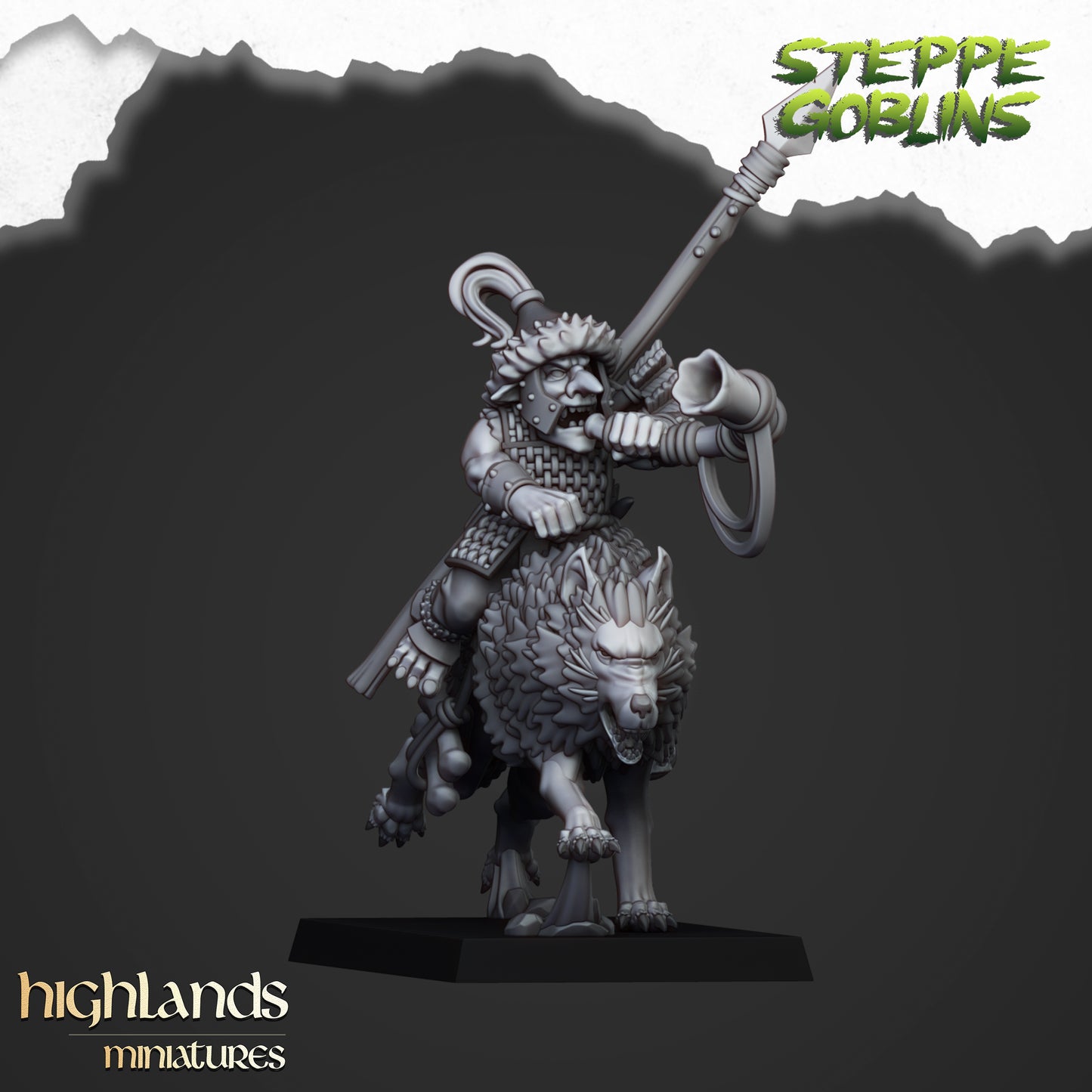 Berittene Steppenkobolde - Highlands Miniatures