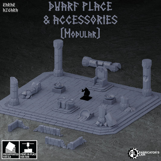 Dwarf Platform and Accessories Pack - Scenery - Karak Azgara - Fabricator's Lair