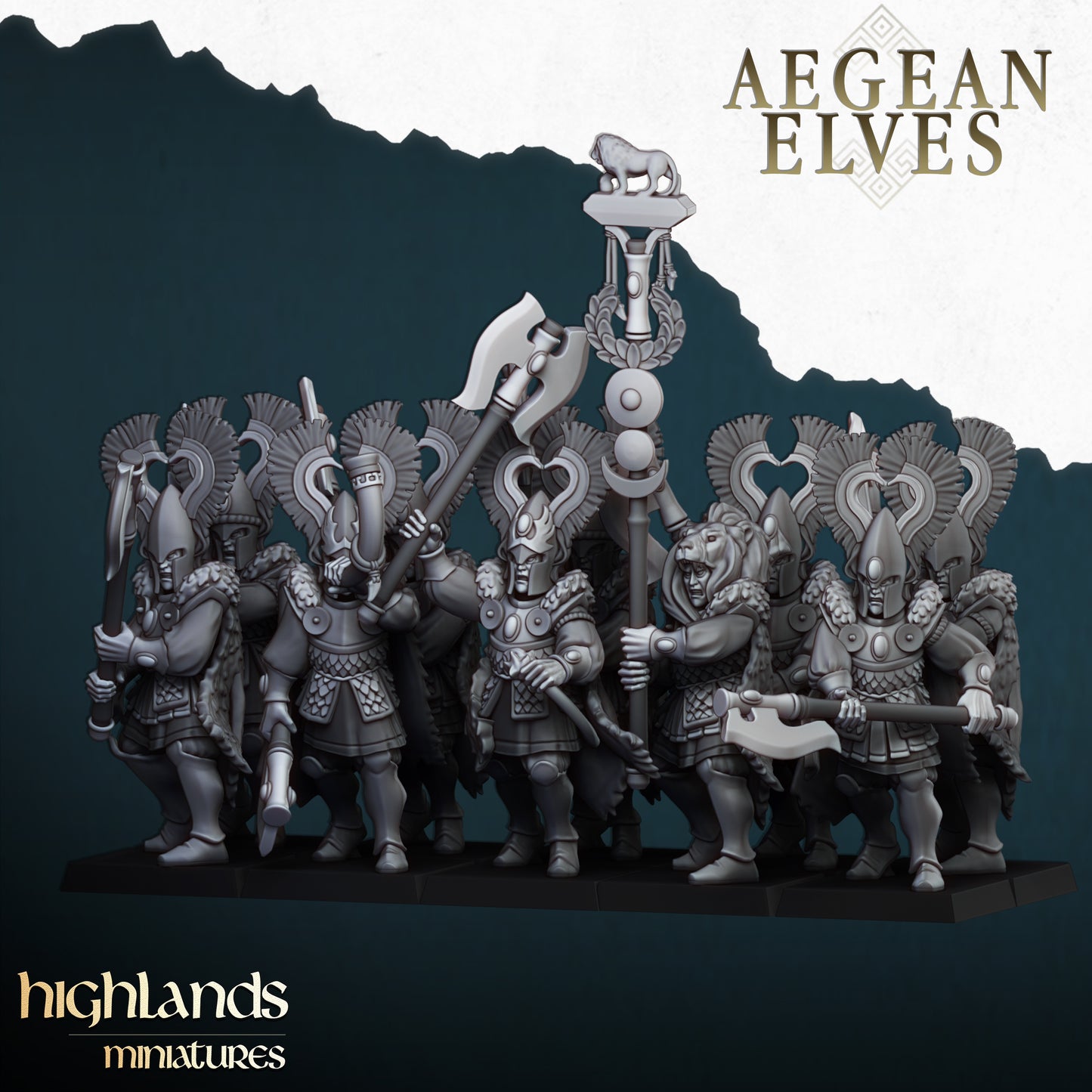 Nemean Lions - Aegean Elves - Highlands Miniatures