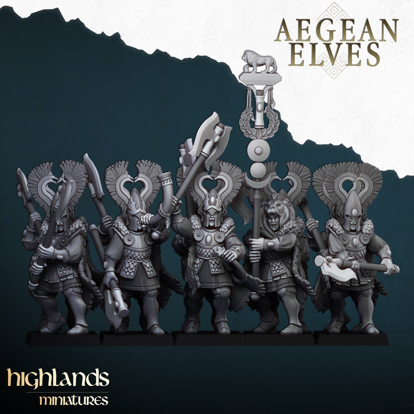 Nemean Lions - Aegean Elves - Highlands Miniatures