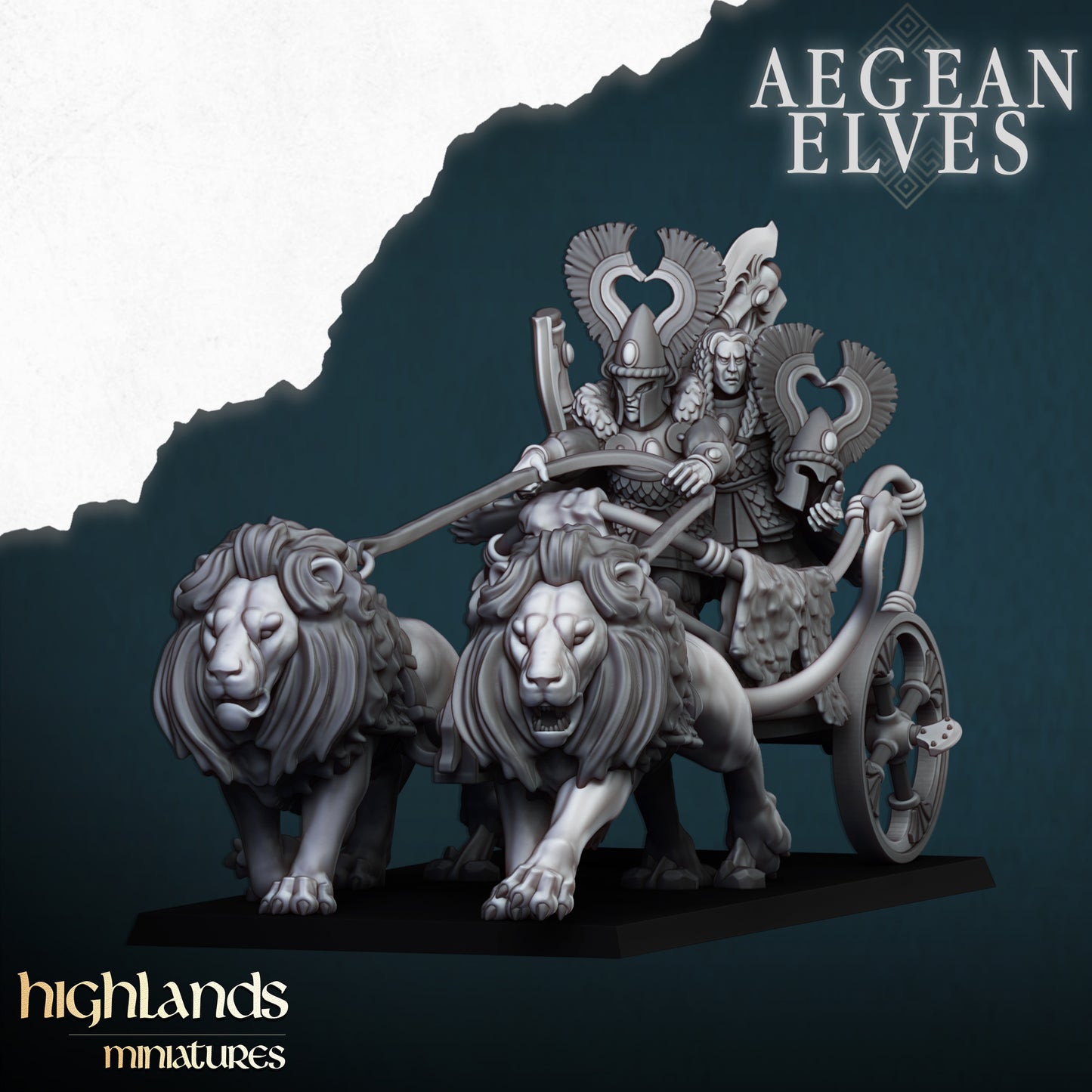 Nemean Lions Chariot - Aegean Elves - Highlands Miniatures