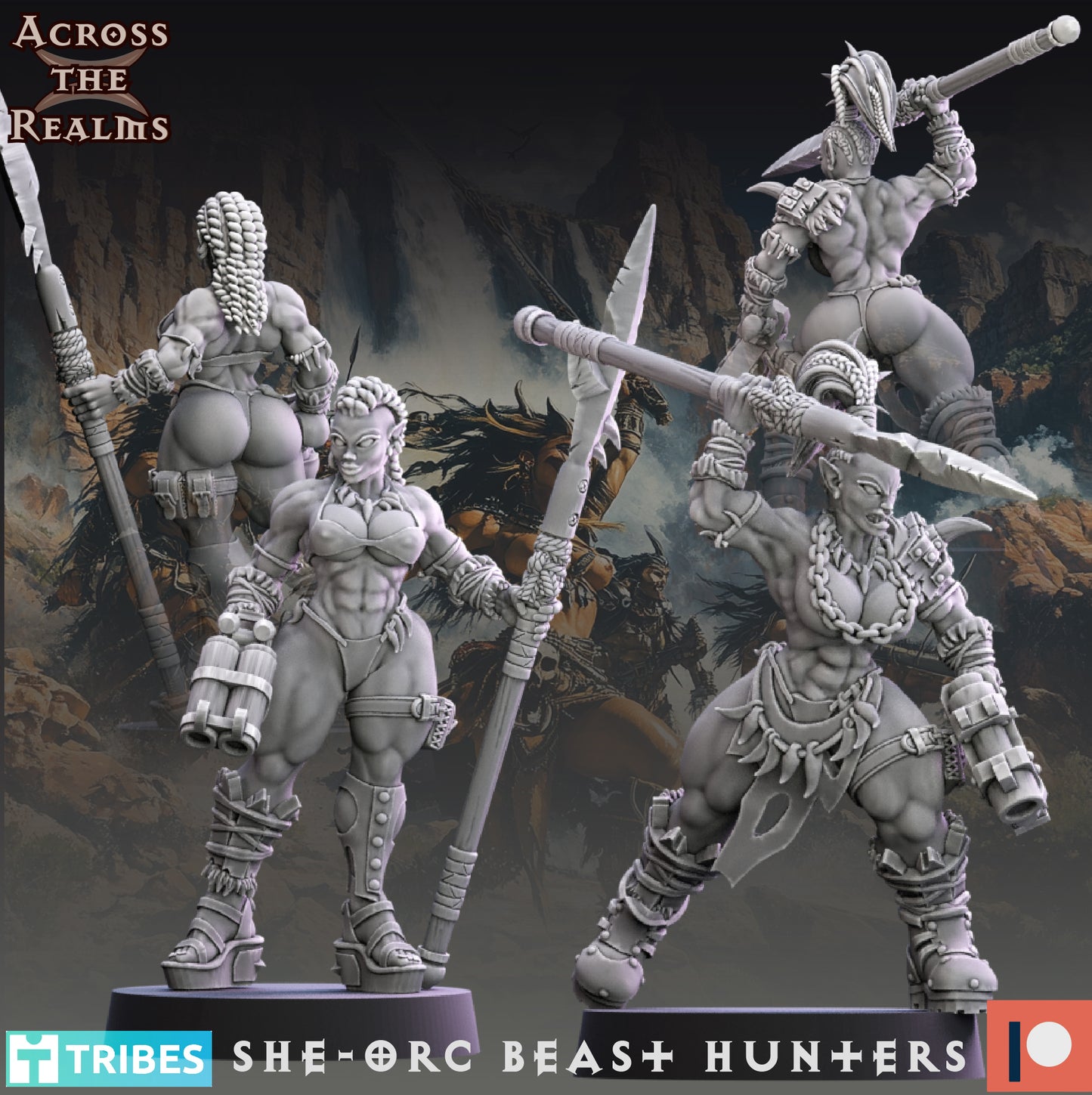 She-Orc Beast Hunters - Across the Realms