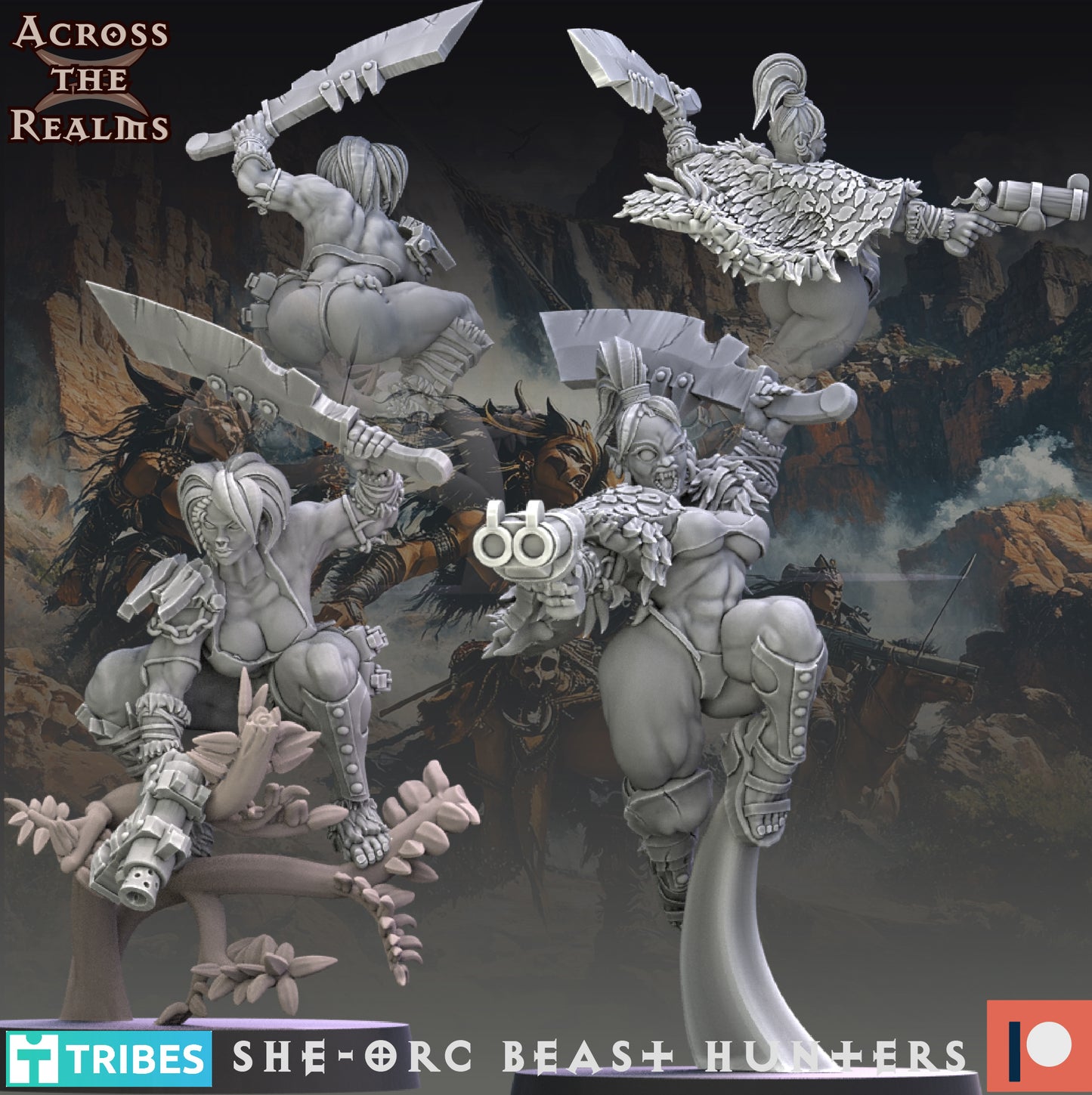 She-Orc Beast Hunters - Across the Realms