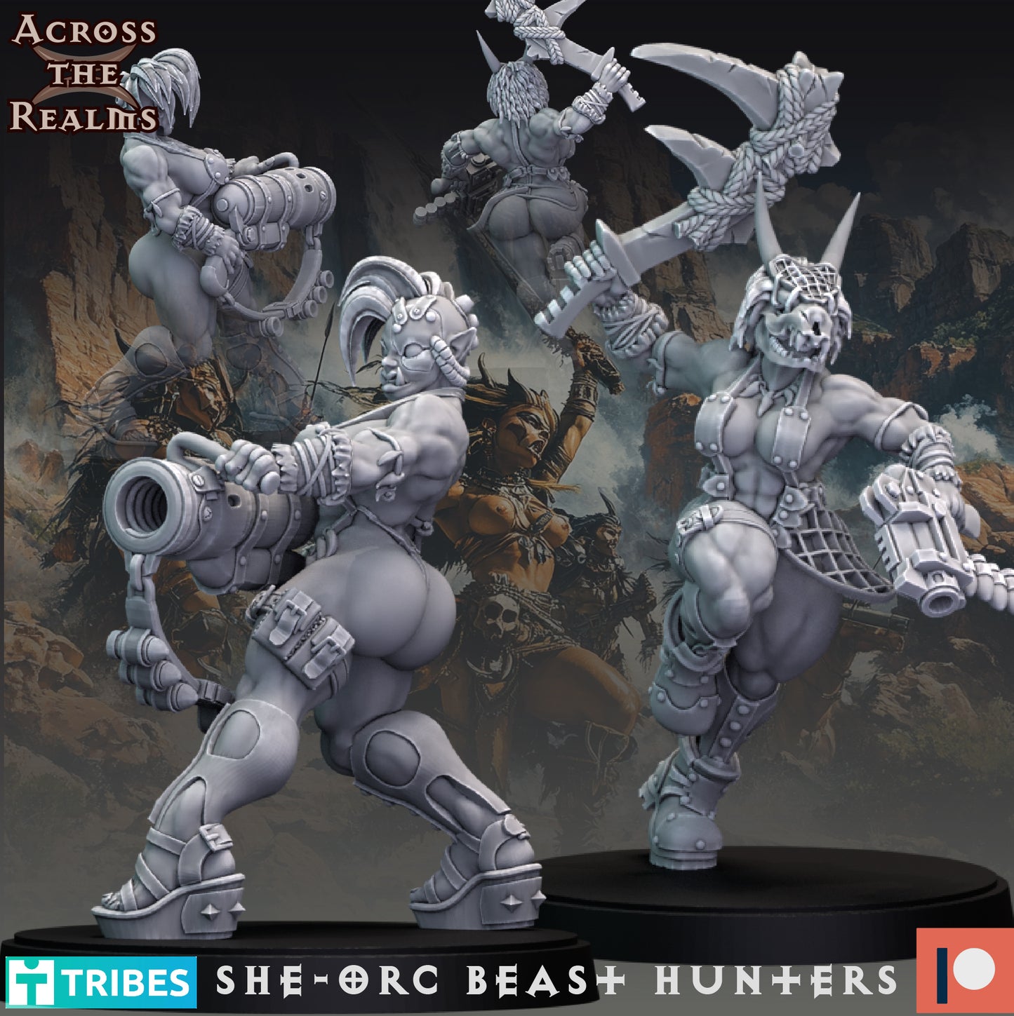 10x She-Orc Beast Hunters - Across the Realms