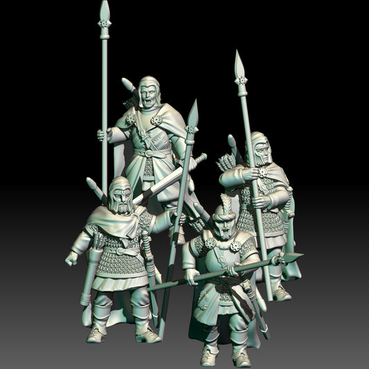 4x Rangers with Spears - KzK Minis