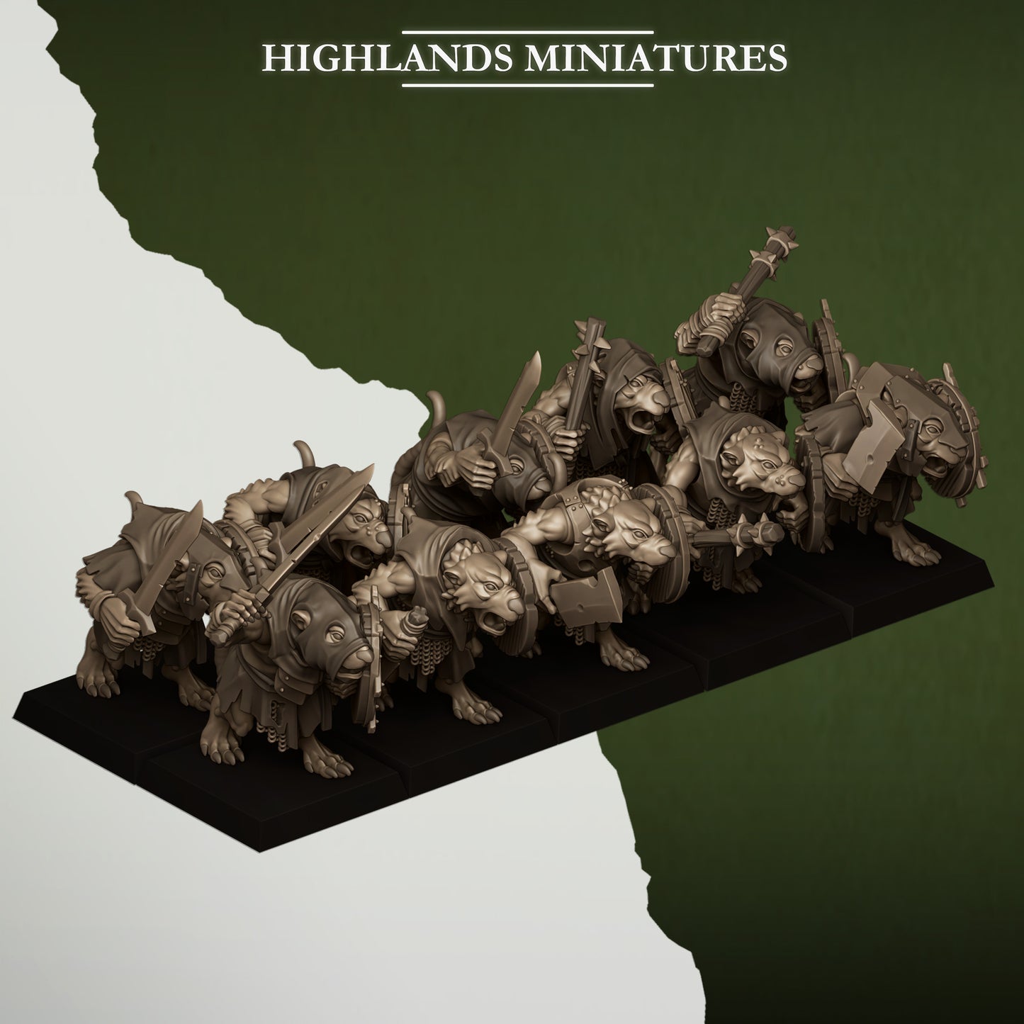 Sewer Rats with Swords and Shields - Sewer Vermin - Highlands Miniatures