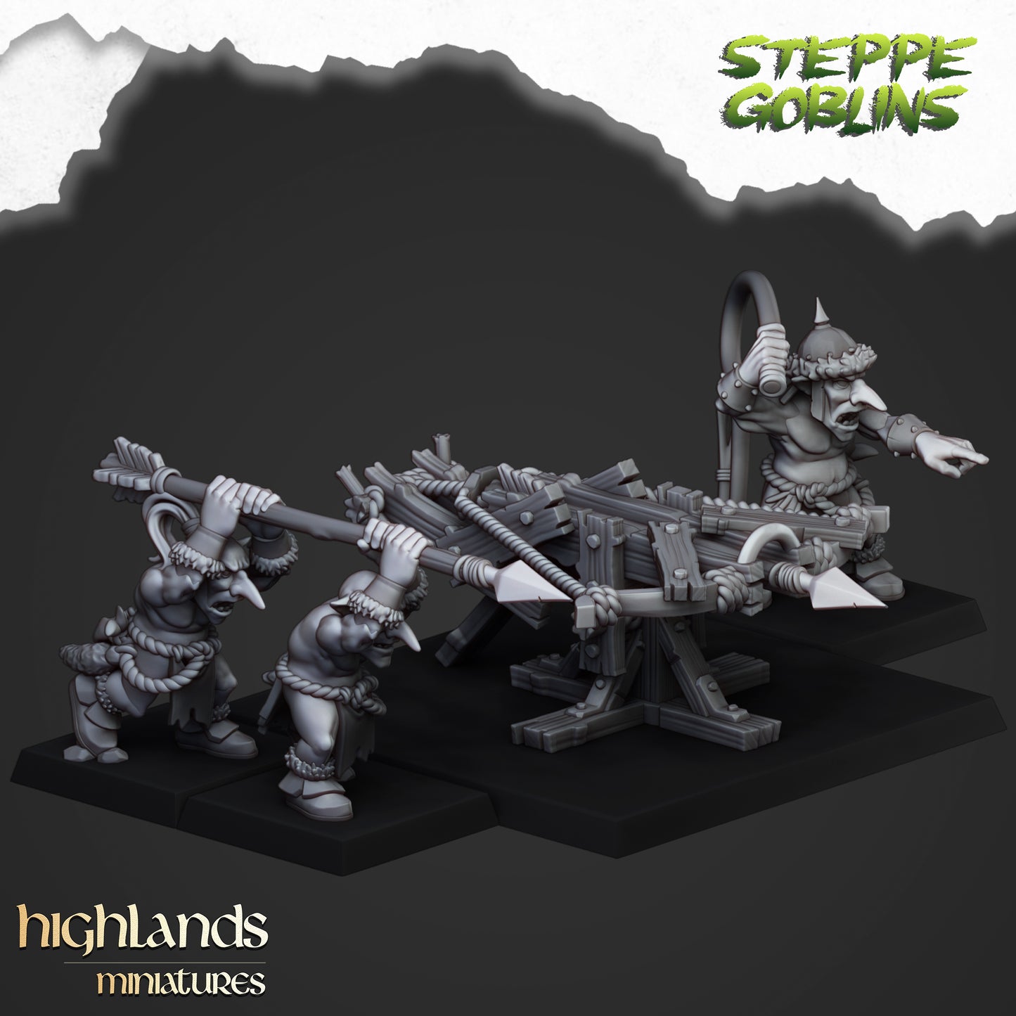 Große Armbrust des Steppengoblins - Highlands Miniatures