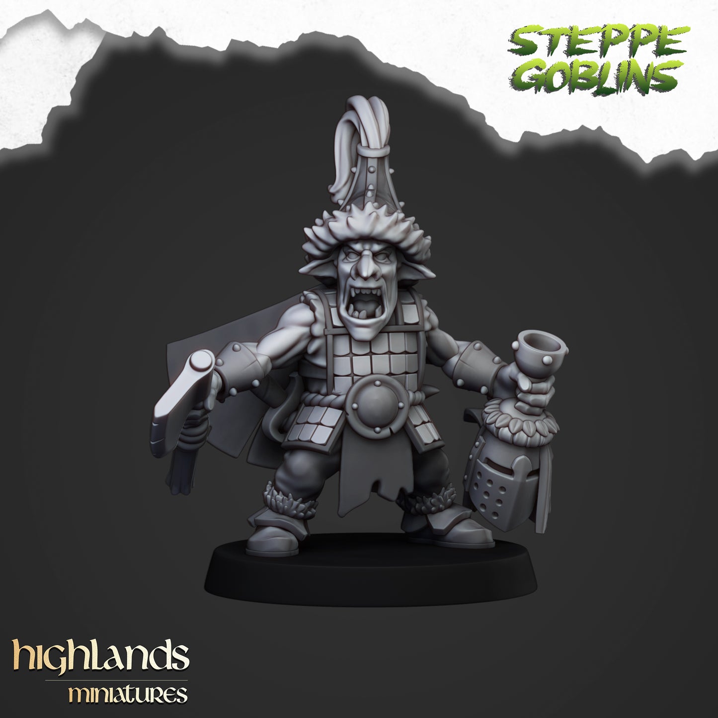 Held der Steppengoblins - Highlands Miniatures