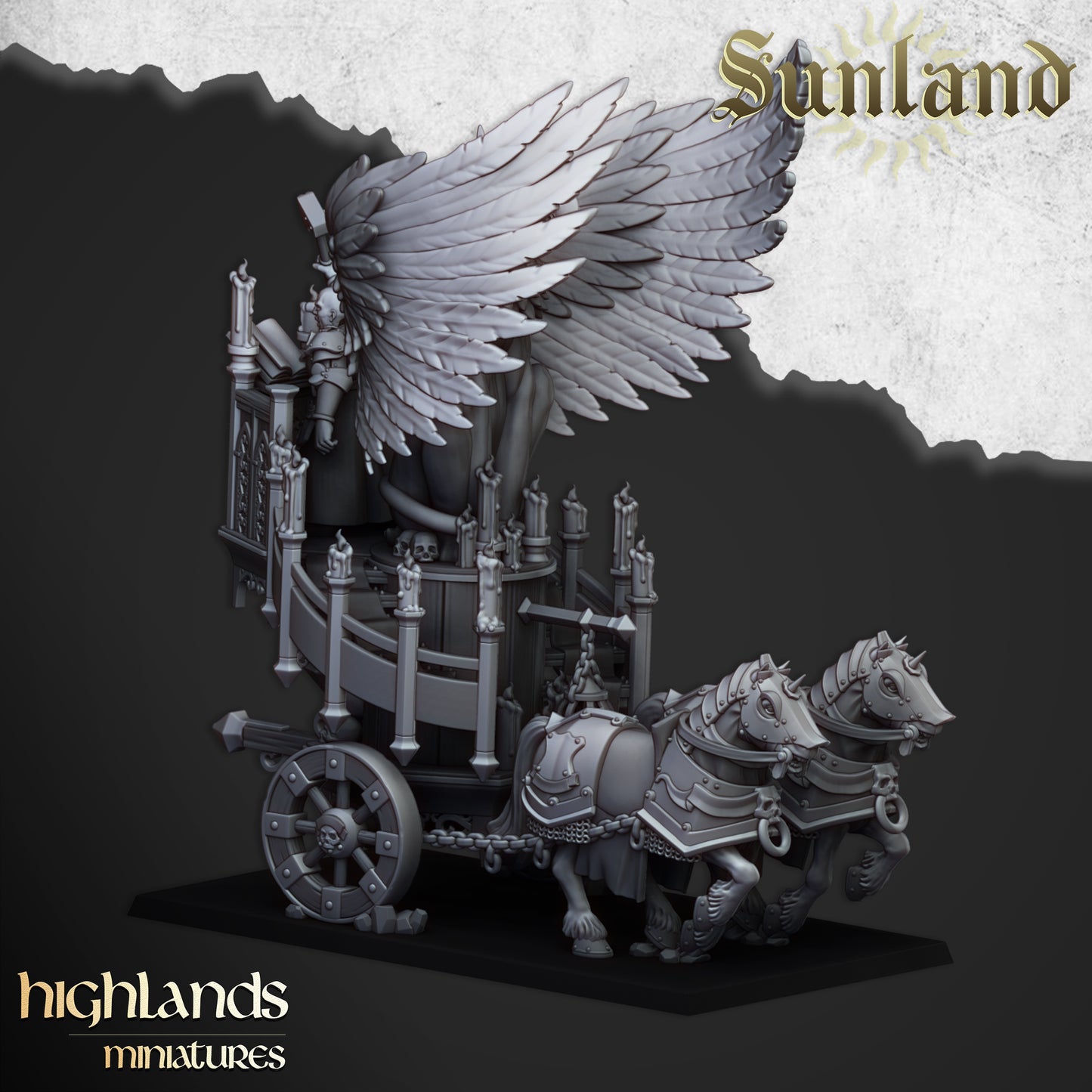 Sonnenland-Altar auf Streitwagen - Highlands Miniatures