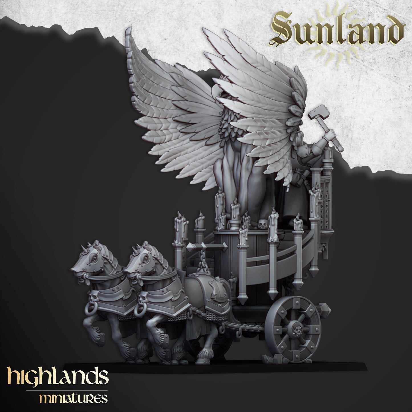 Sonnenland-Altar auf Streitwagen - Highlands Miniatures