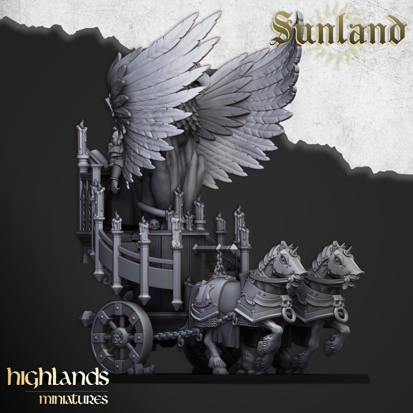 Sonnenland-Altar auf Streitwagen - Highlands Miniatures