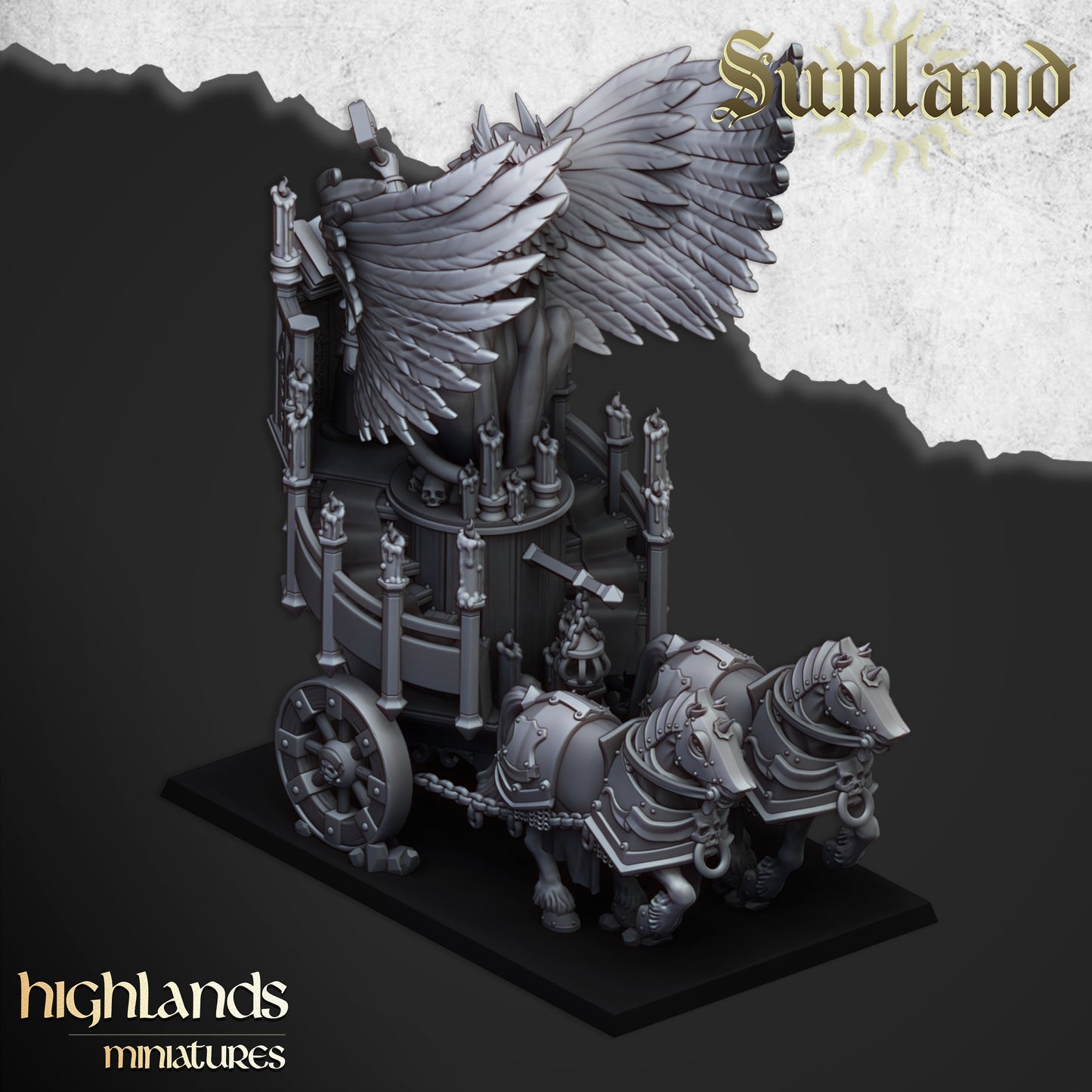 Sonnenland-Altar auf Streitwagen - Highlands Miniatures