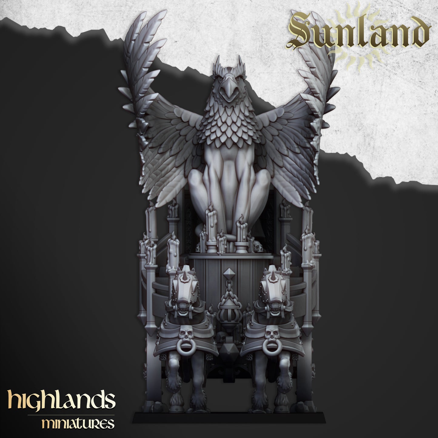 Sonnenland-Altar auf Streitwagen - Highlands Miniatures