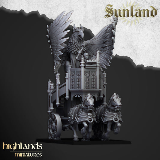 Autel sur char de Sunland - Highlands Miniatures