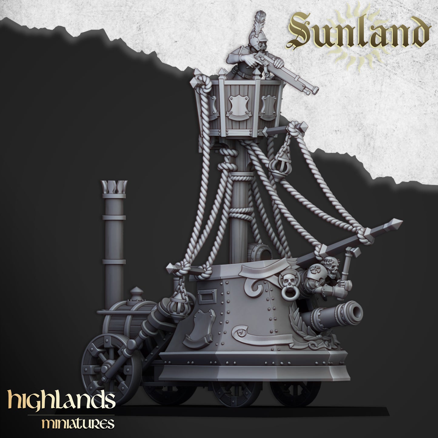 Sunland Ironclad Landship - Highlands Miniatures