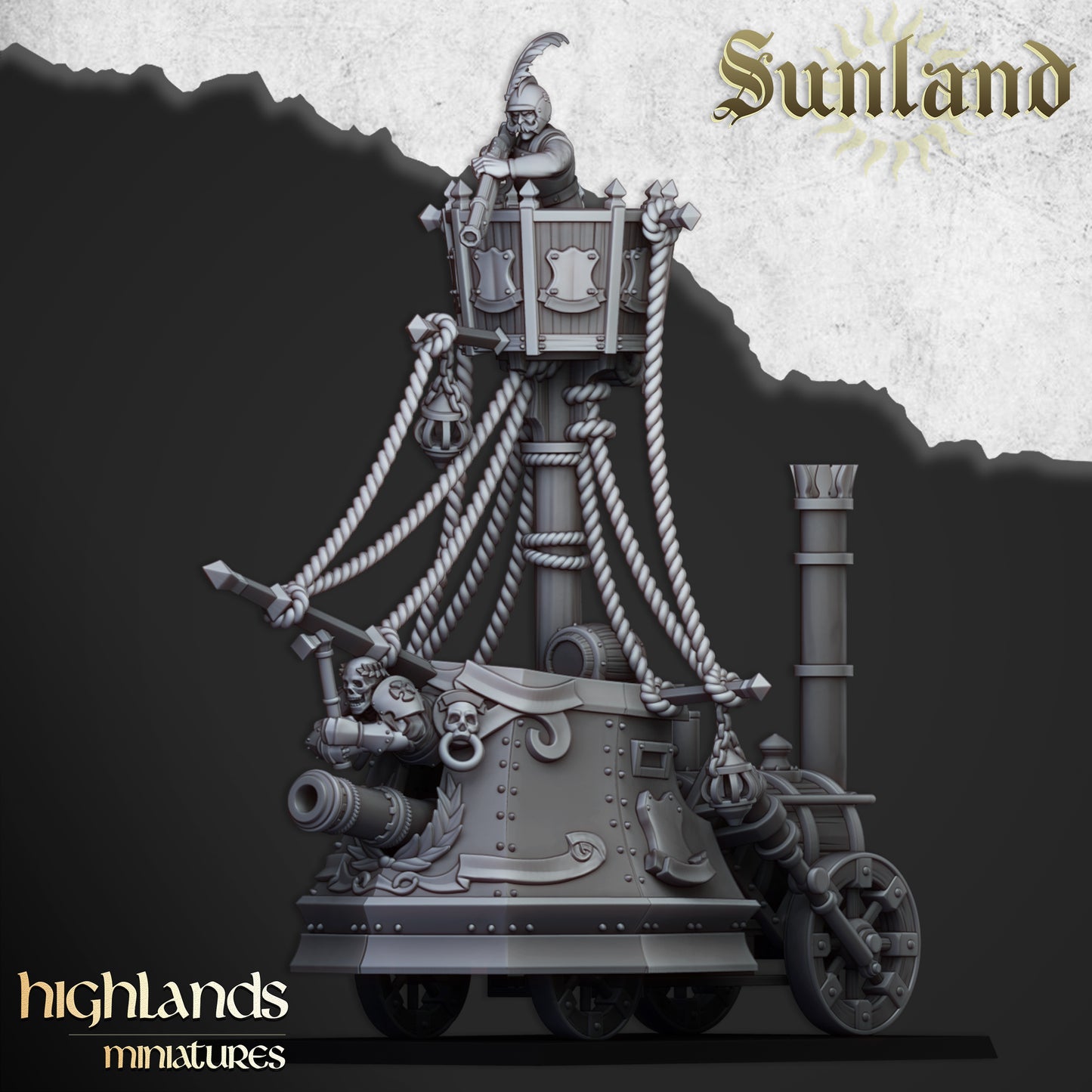 Vaisseau terrestre blindé Sunland - Highlands Miniatures