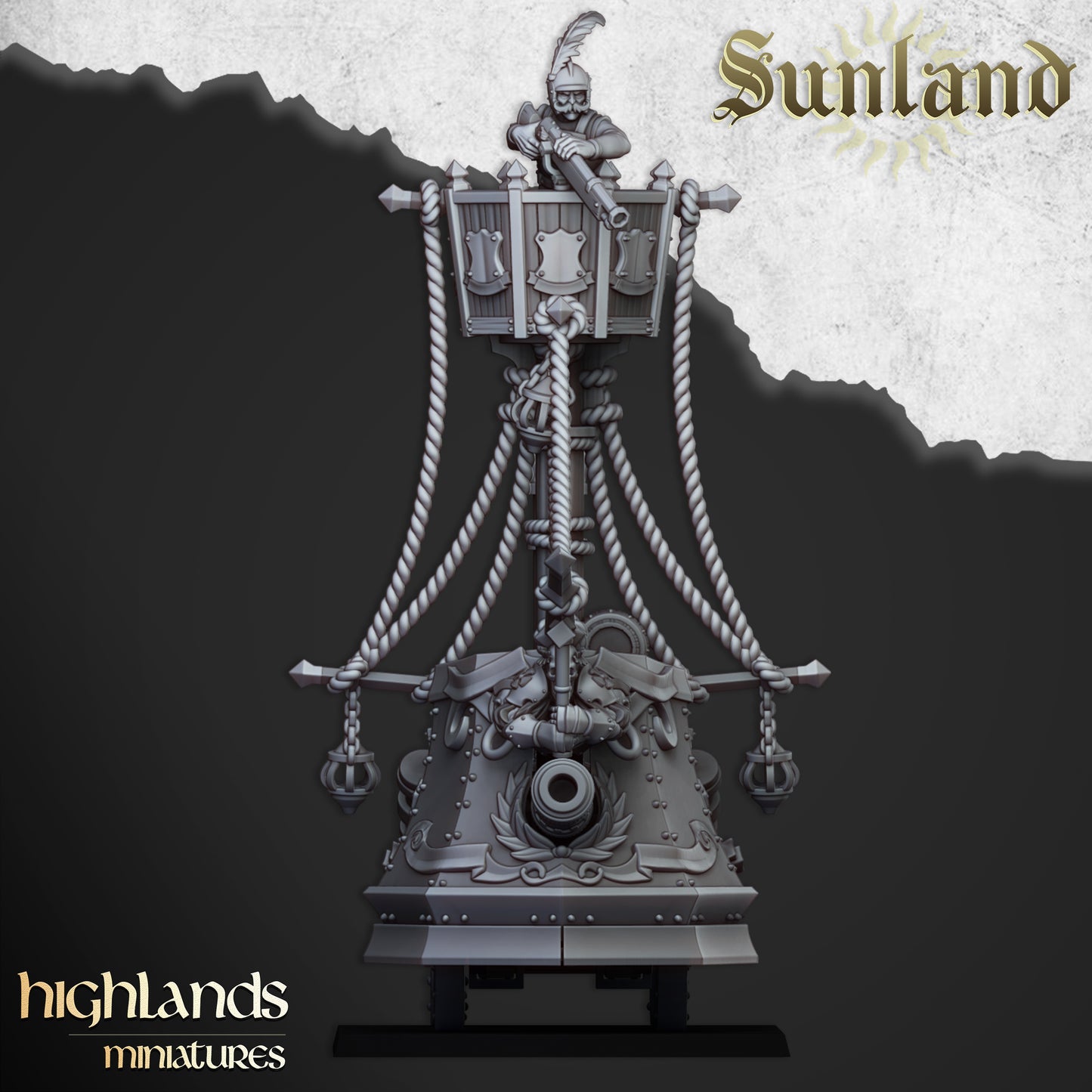 Vaisseau terrestre blindé Sunland - Highlands Miniatures