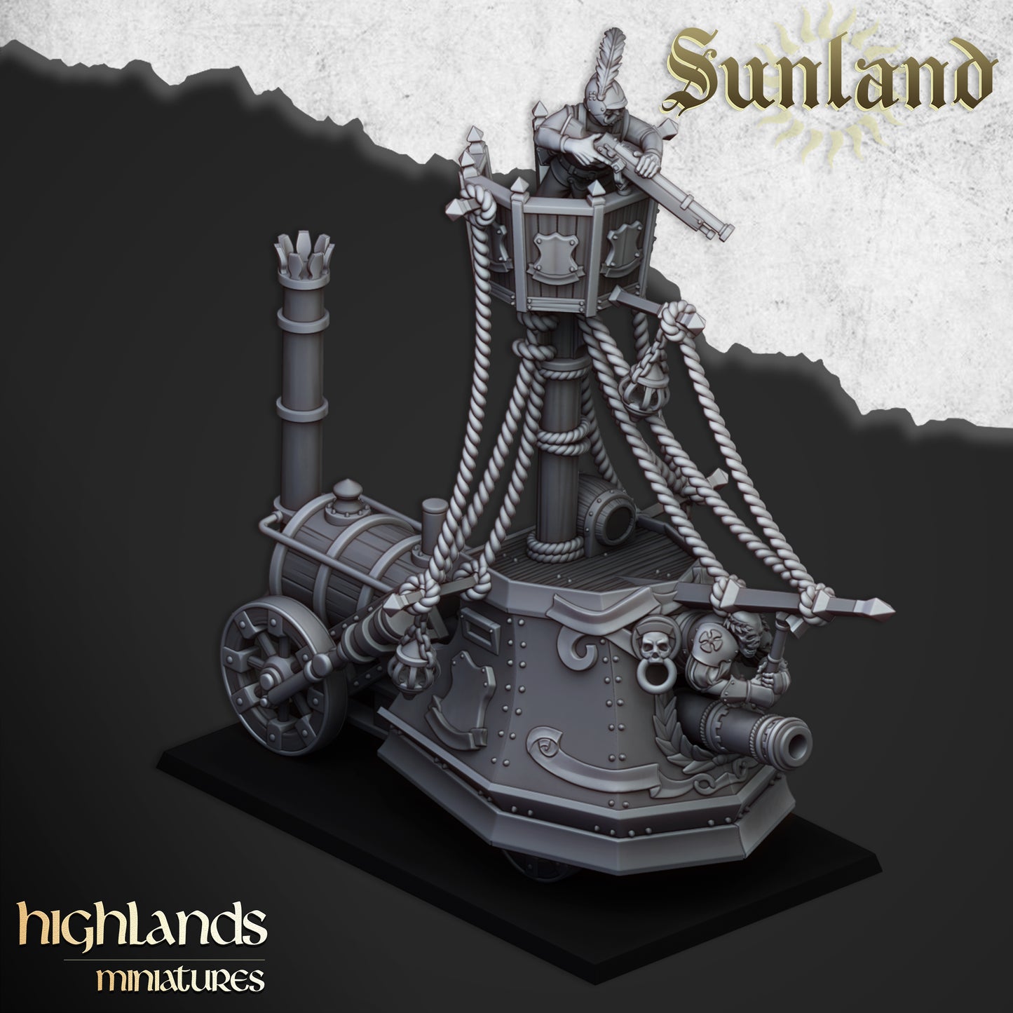 Vaisseau terrestre blindé Sunland - Highlands Miniatures