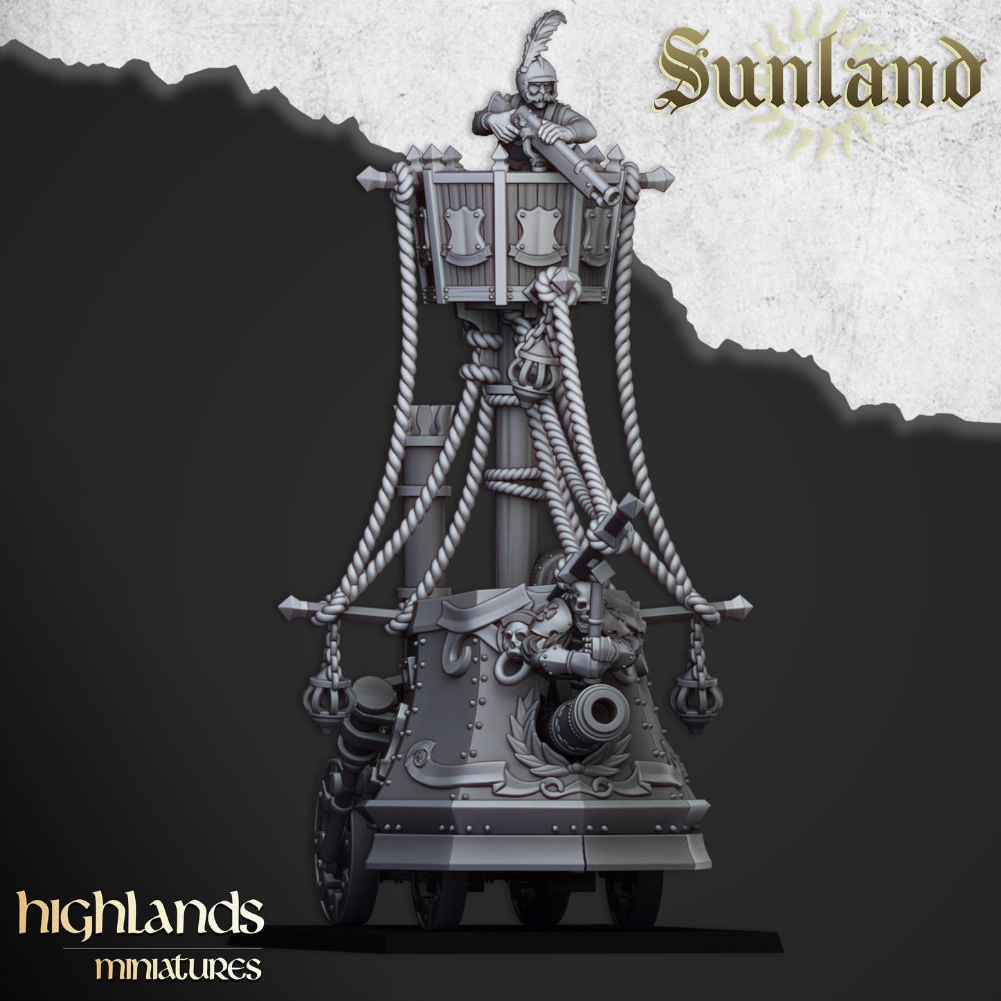 Vaisseau terrestre blindé Sunland - Highlands Miniatures