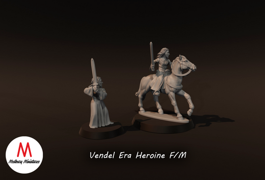 Vendel Era Heroine on Foot and Mounted - Medbury Miniatures