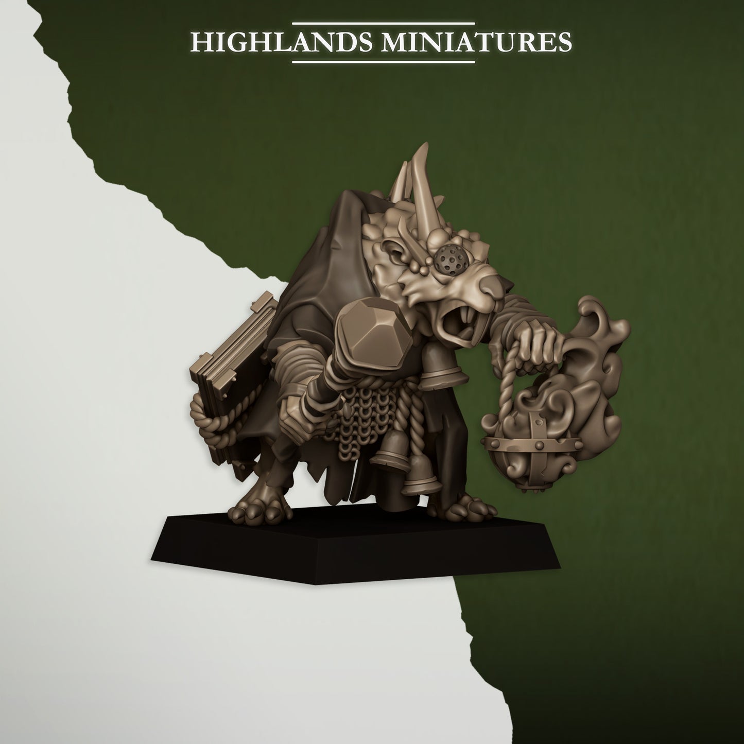 Vermin Pastor - Sewer Vermin - Highlands Miniatures