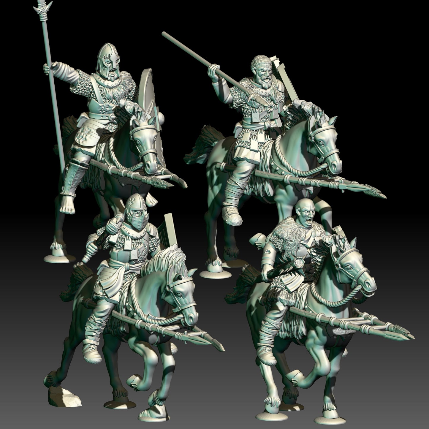 4x Wildmen Riders - KzK Minis