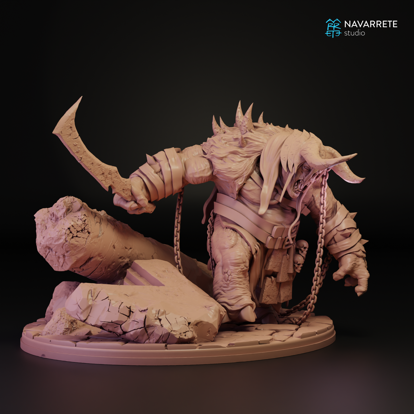 Zarkul, The Tyrant of the Hordes (Troll Chief) - Navarrete Studio (Zarkûl)