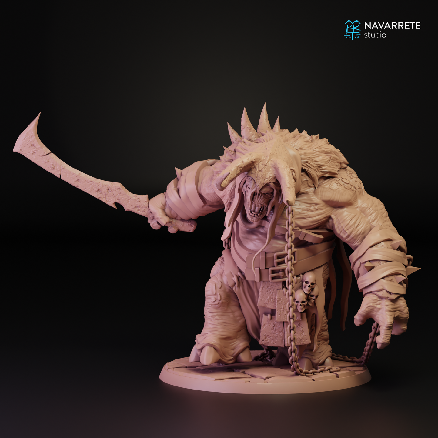 Zarkul, The Tyrant of the Hordes (Troll Chief) - Navarrete Studio (Zarkûl)