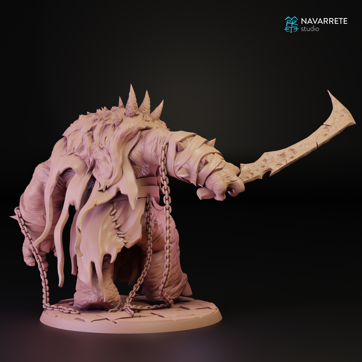 Zarkul, The Tyrant of the Hordes (Troll Chief) - Navarrete Studio (Zarkûl)