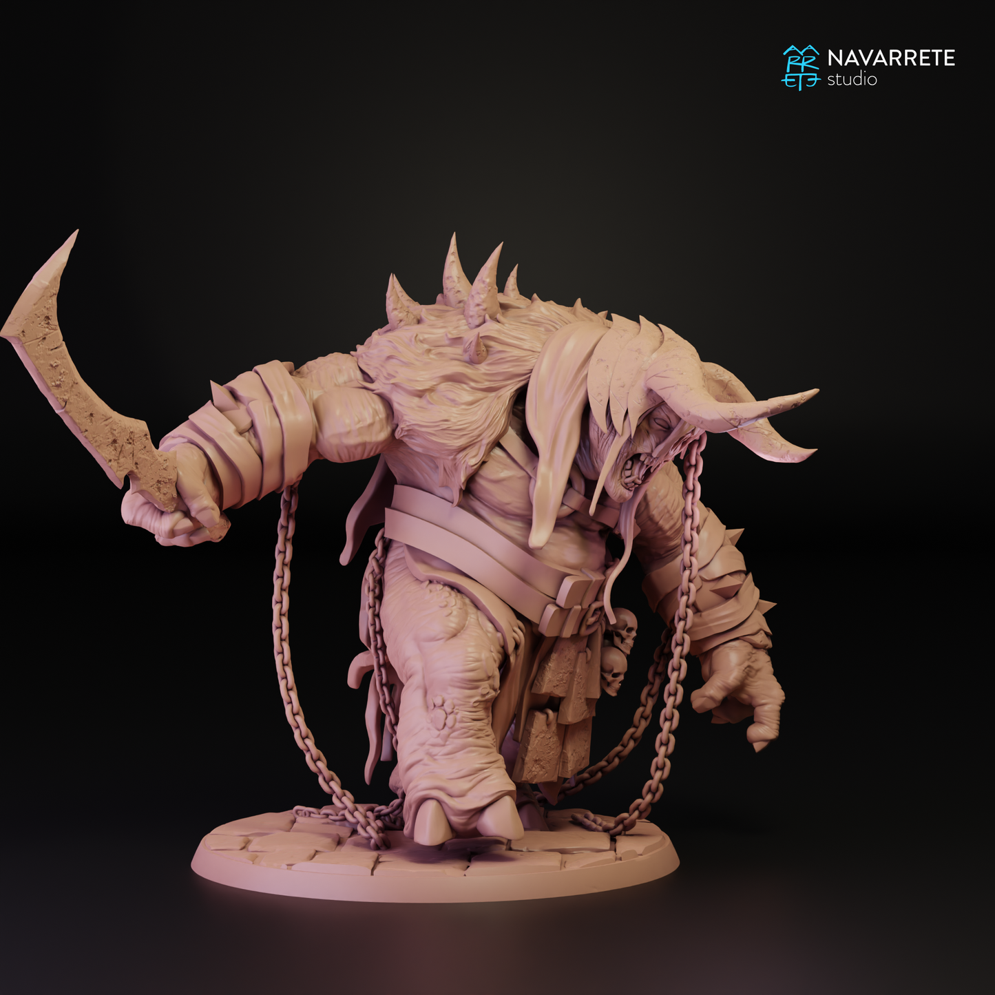 Zarkul, The Tyrant of the Hordes (Troll Chief) - Navarrete Studio (Zarkûl)