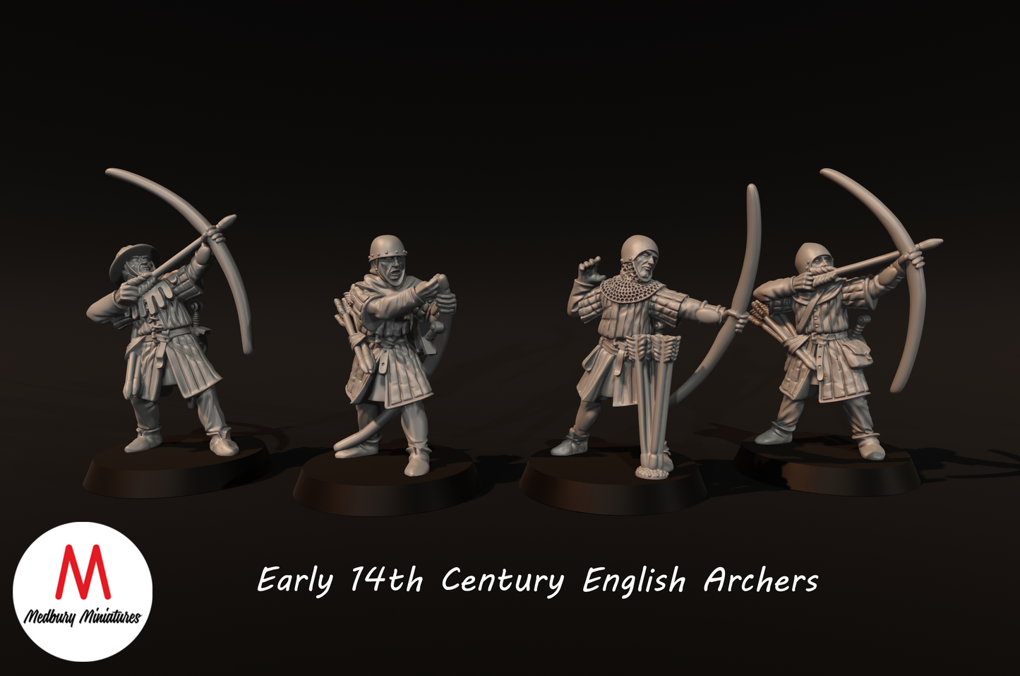 Early 14th Century English Archers (Longbowmen) - Medbury Miniatures