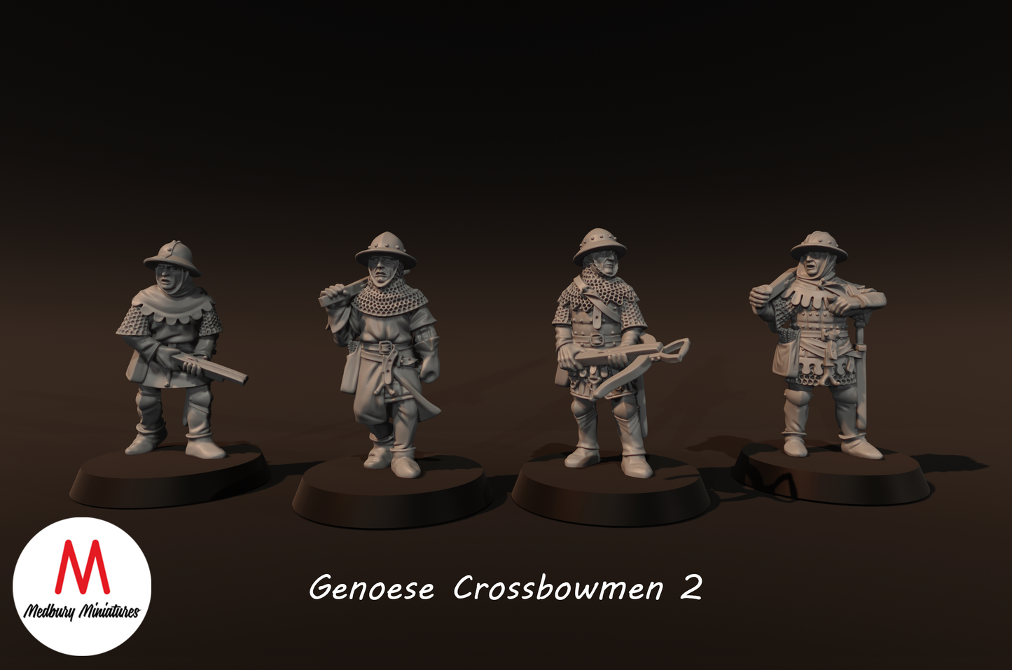 Genoese Crossbowmen 2 - Medbury Miniatures