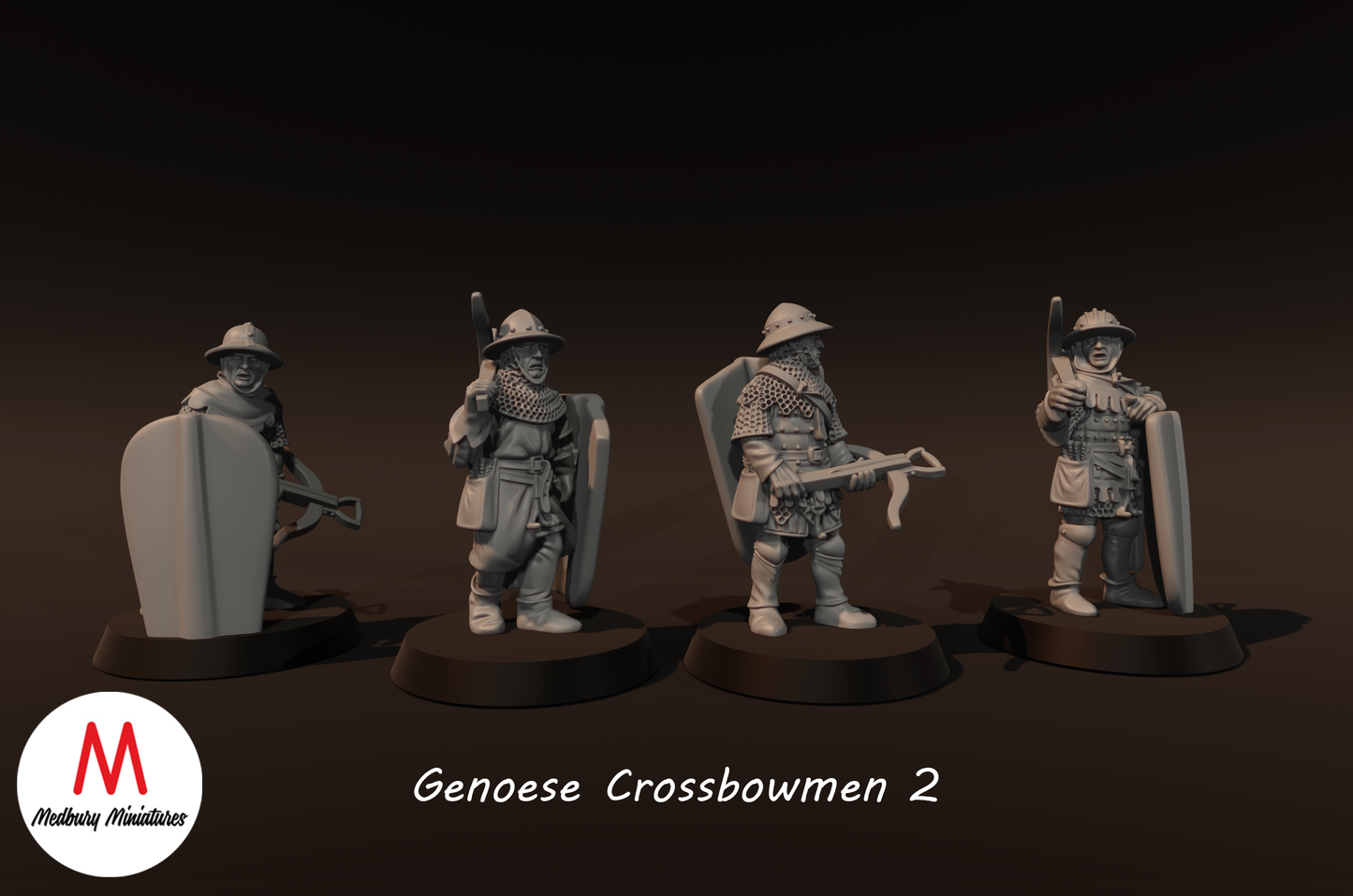 Genoese Crossbowmen 2 - Medbury Miniatures