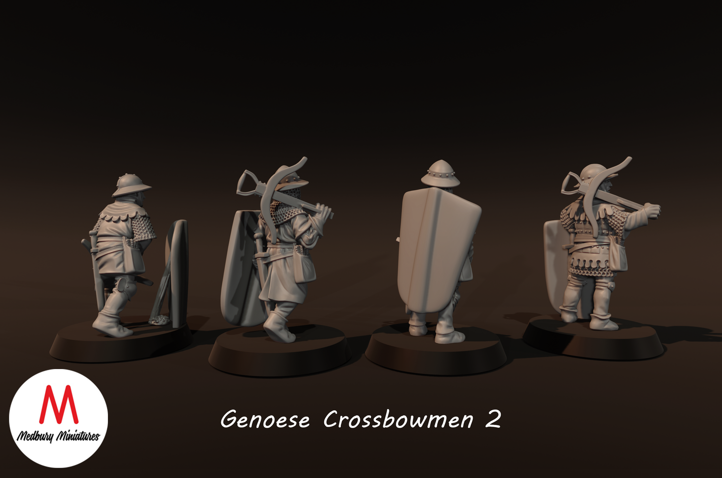 Genoese Crossbowmen 2 - Medbury Miniatures