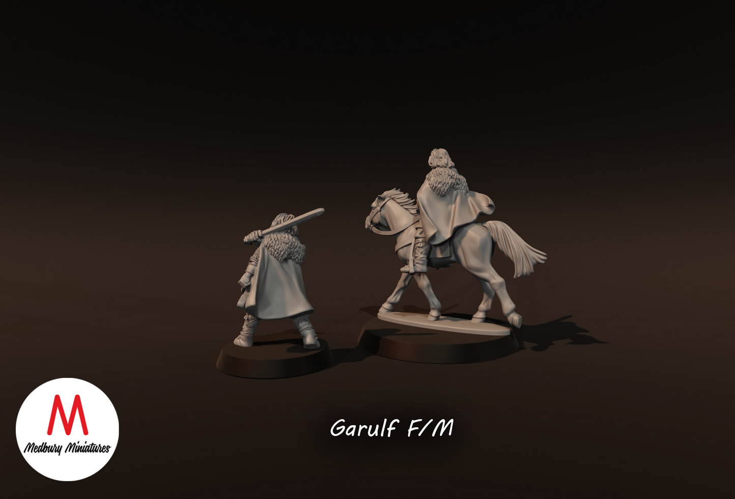 Garulf on Foot and Mounted - Medbury Miniatures