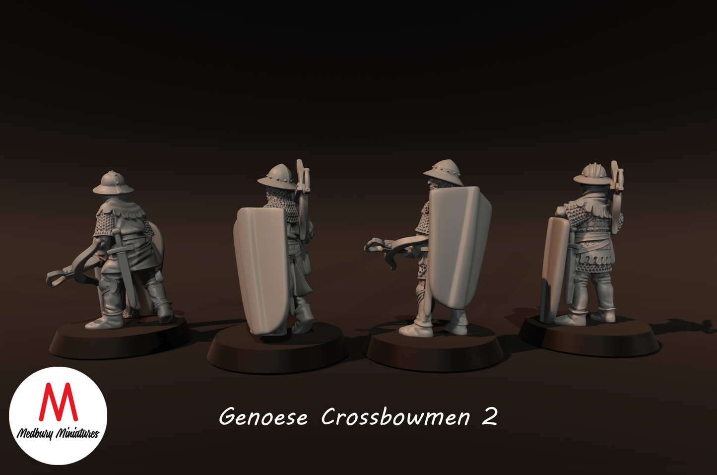 Genoese Crossbowmen 2 - Medbury Miniatures