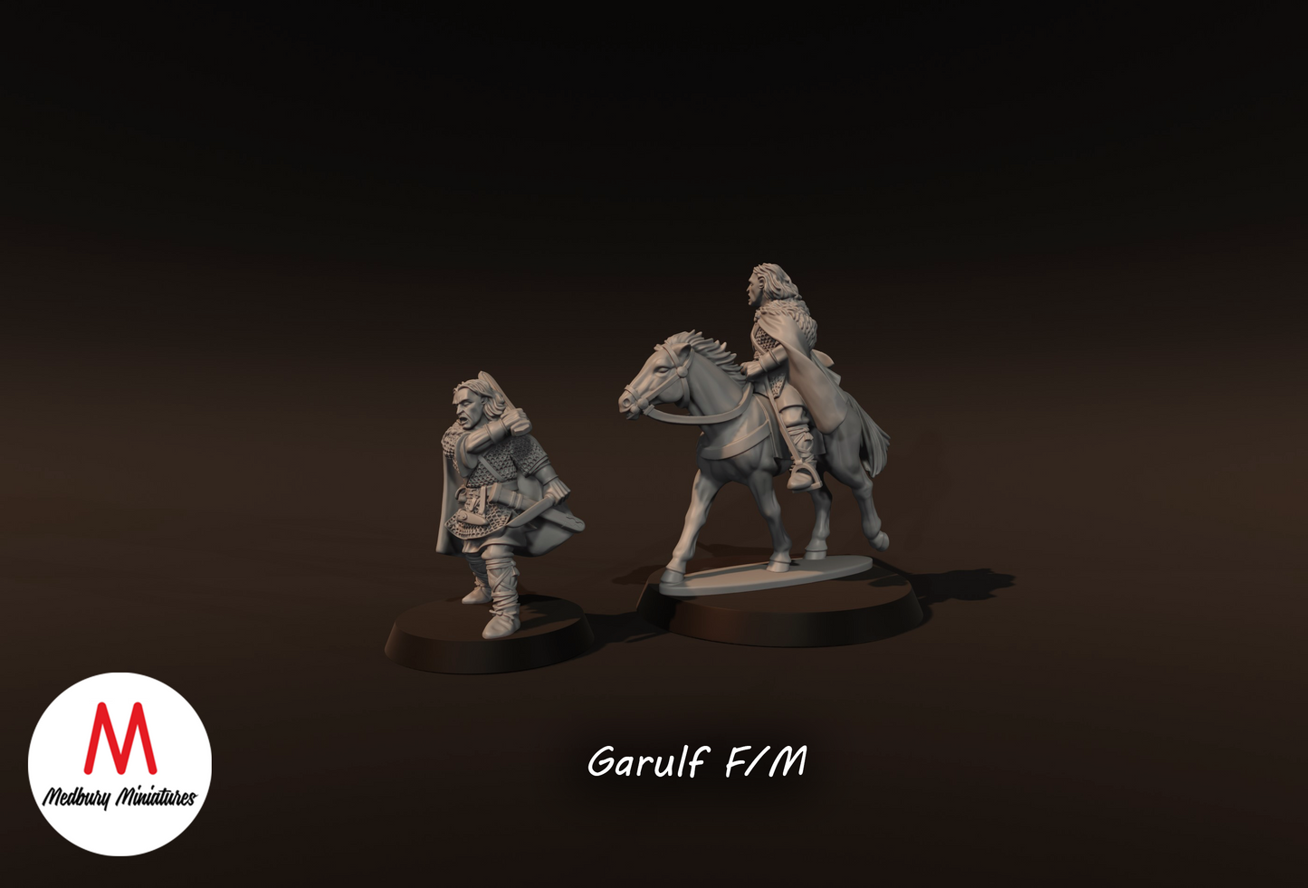 Garulf on Foot and Mounted - Medbury Miniatures