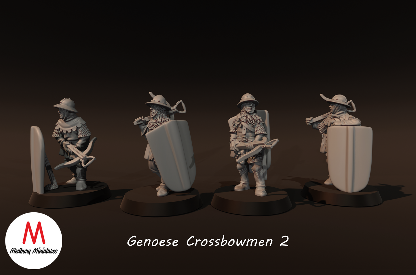 Genoese Crossbowmen 2 - Medbury Miniatures