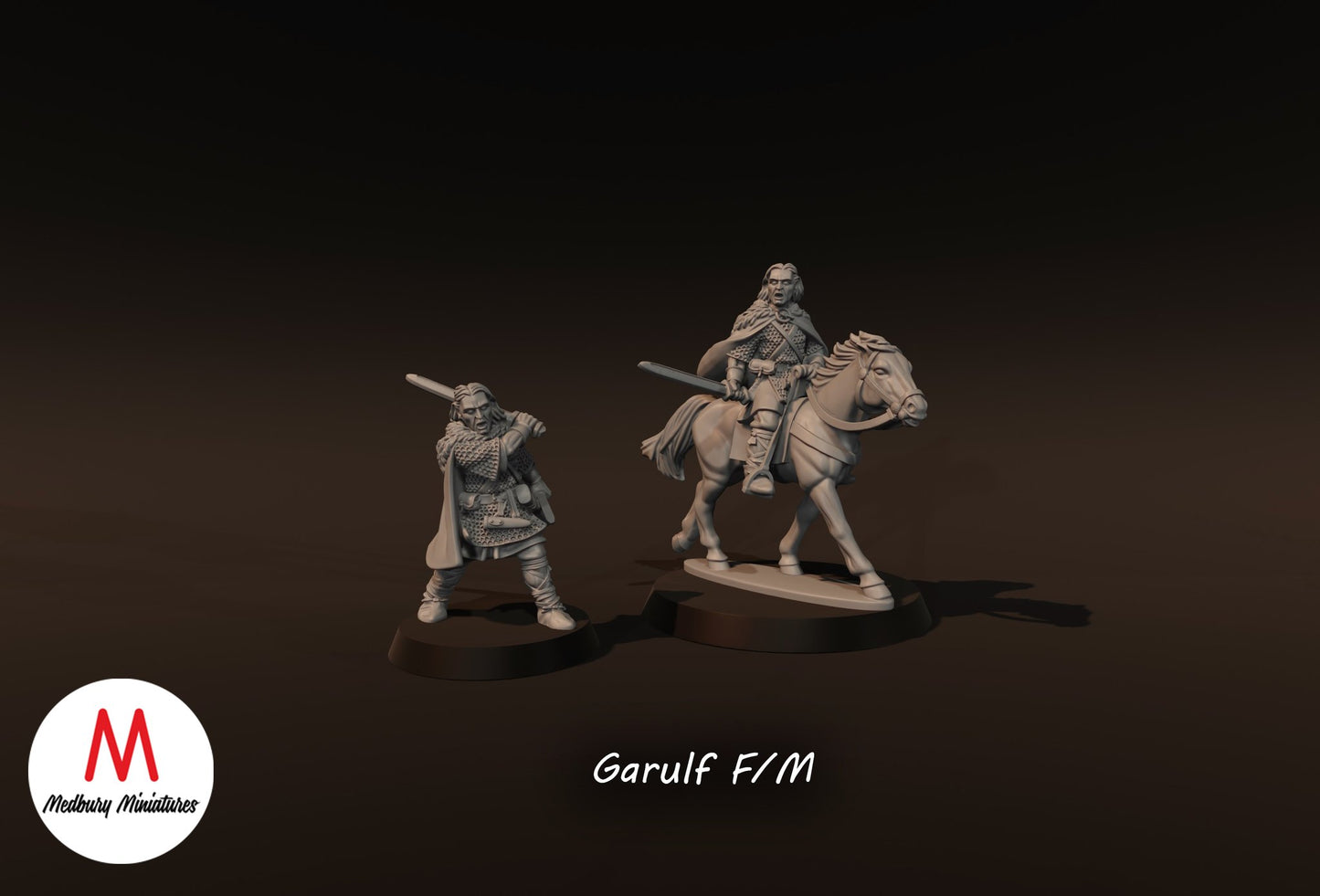 Garulf on Foot and Mounted - Medbury Miniatures