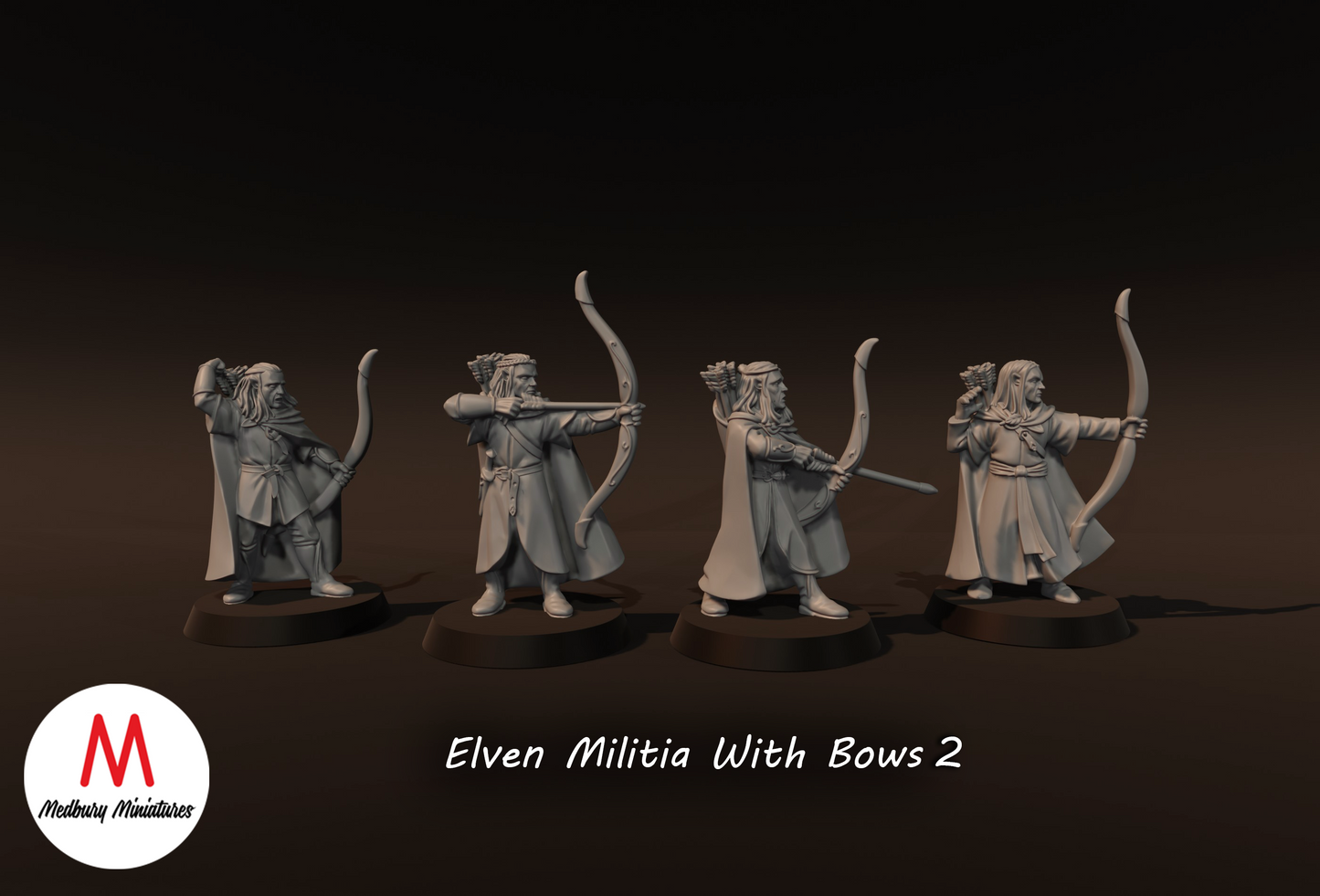 Elven Militia with Bows 2 - Medbury Miniatures