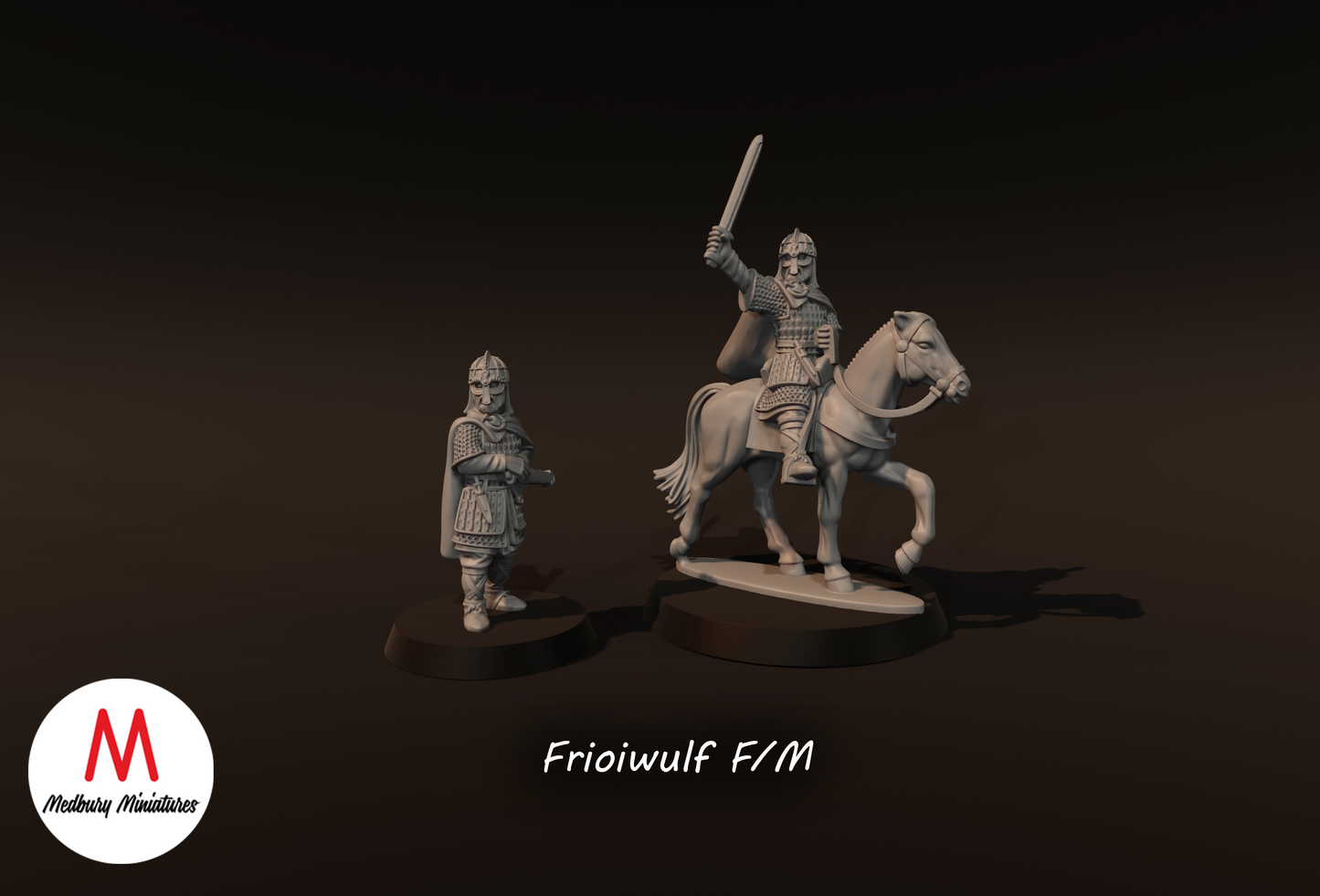 Frioiwulf on Foot and Mounted - Medbury Miniatures