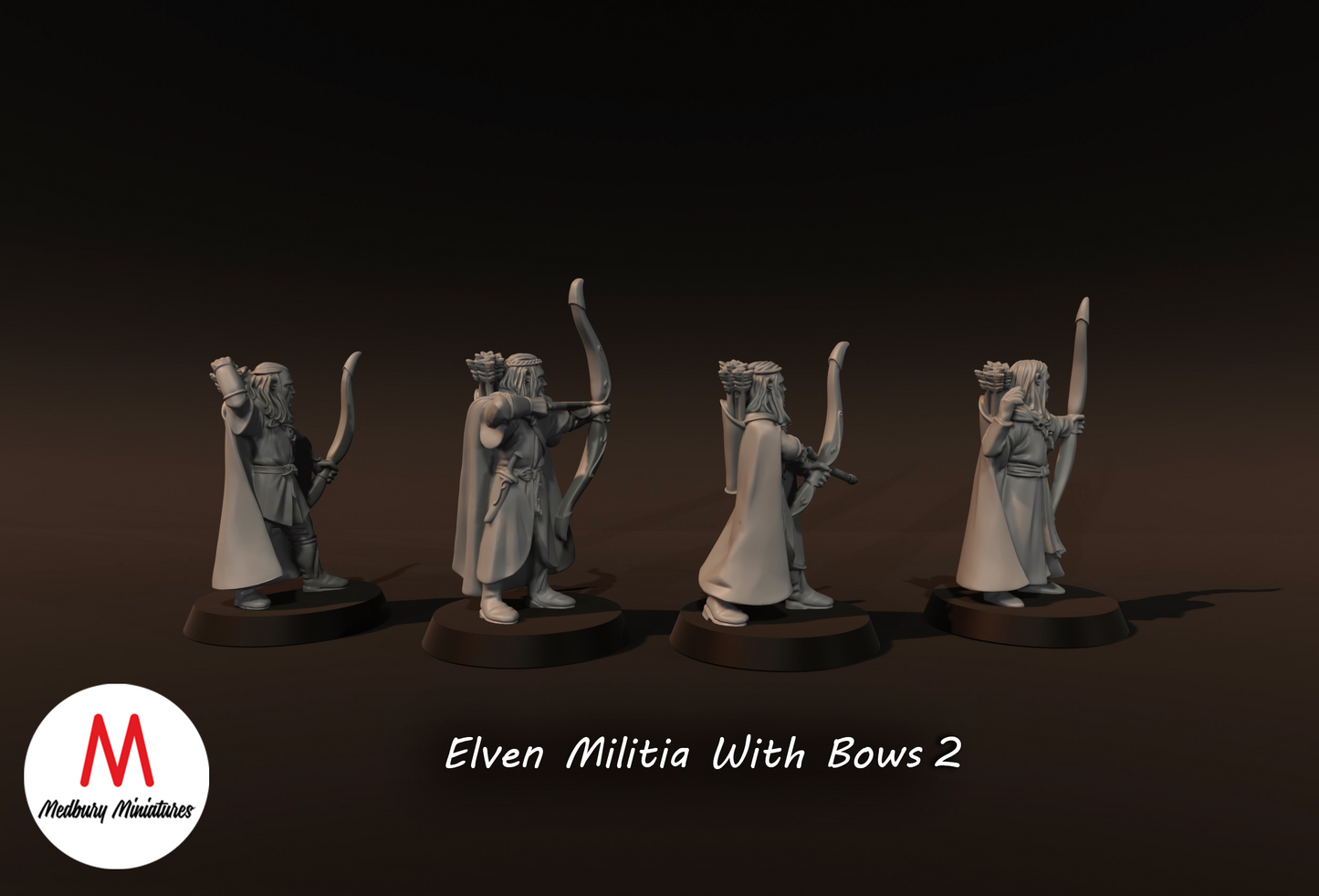 Elven Militia with Bows 2 - Medbury Miniatures