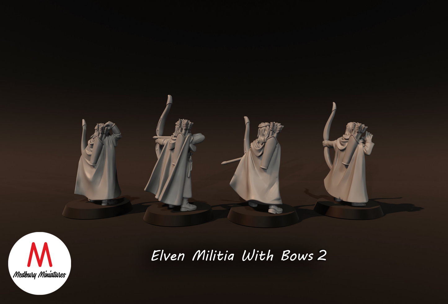 Elven Militia with Bows 2 - Medbury Miniatures