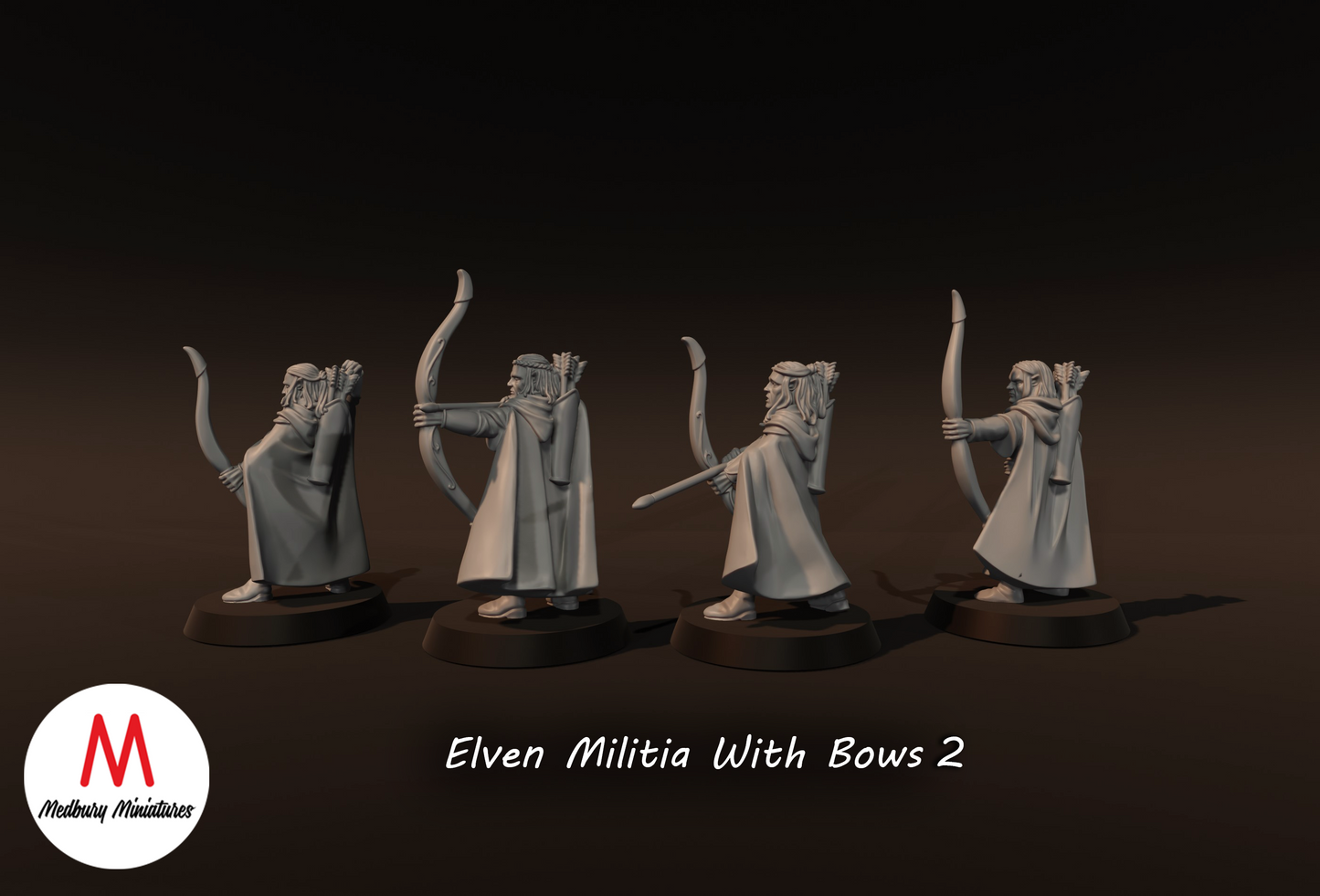 Elven Militia with Bows 2 - Medbury Miniatures